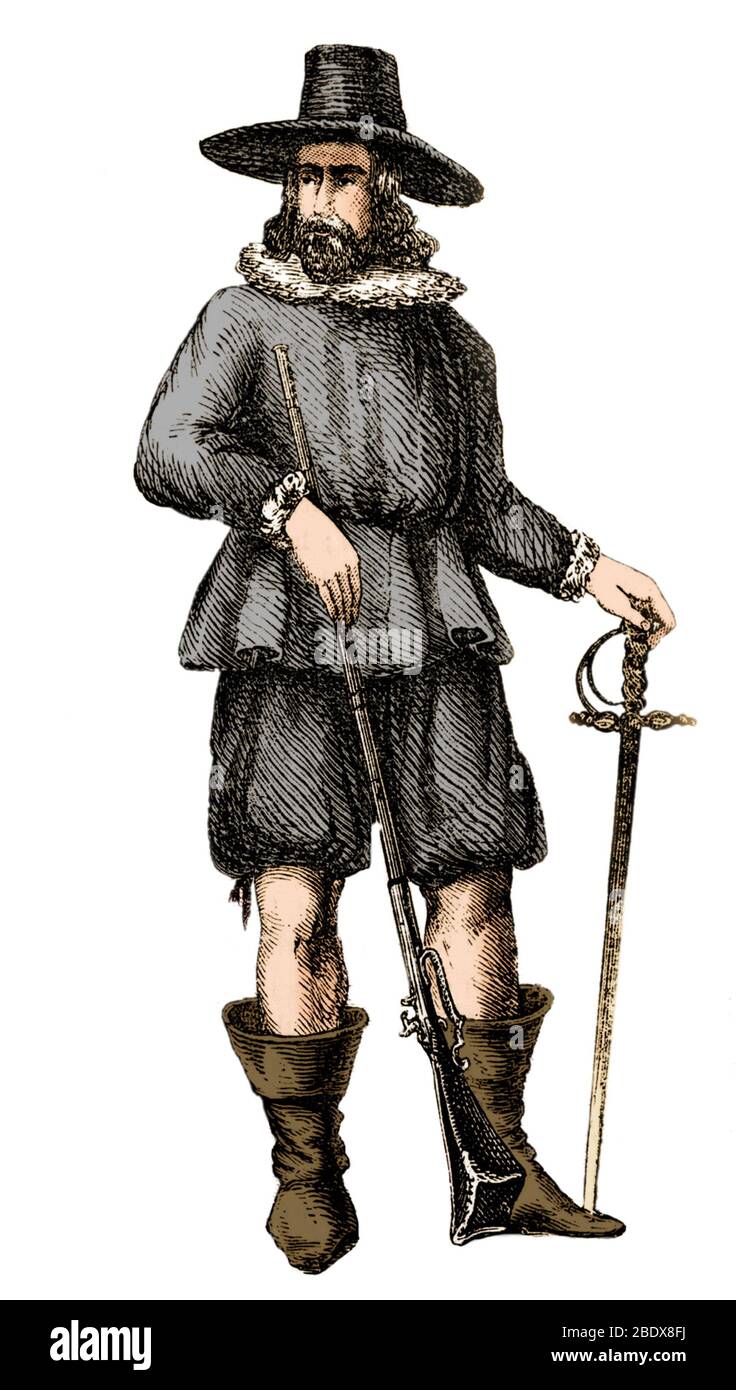 John Winthrop, leader Puritan inglese Foto Stock