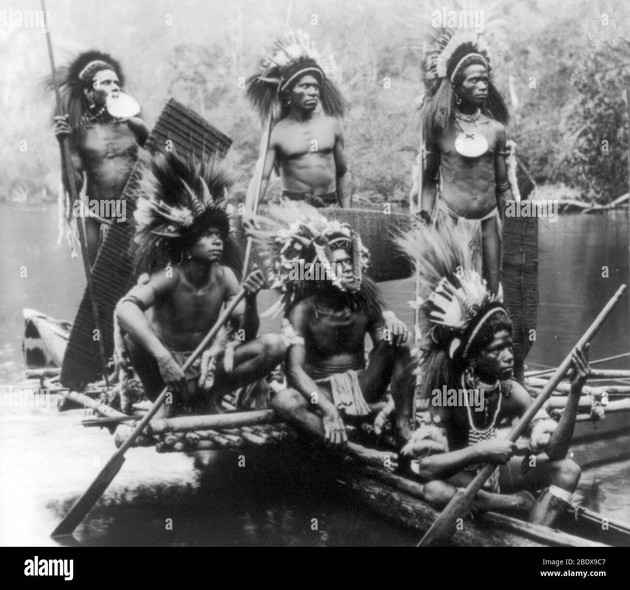 Nuova Guinea Cannibals, 1919 Foto Stock