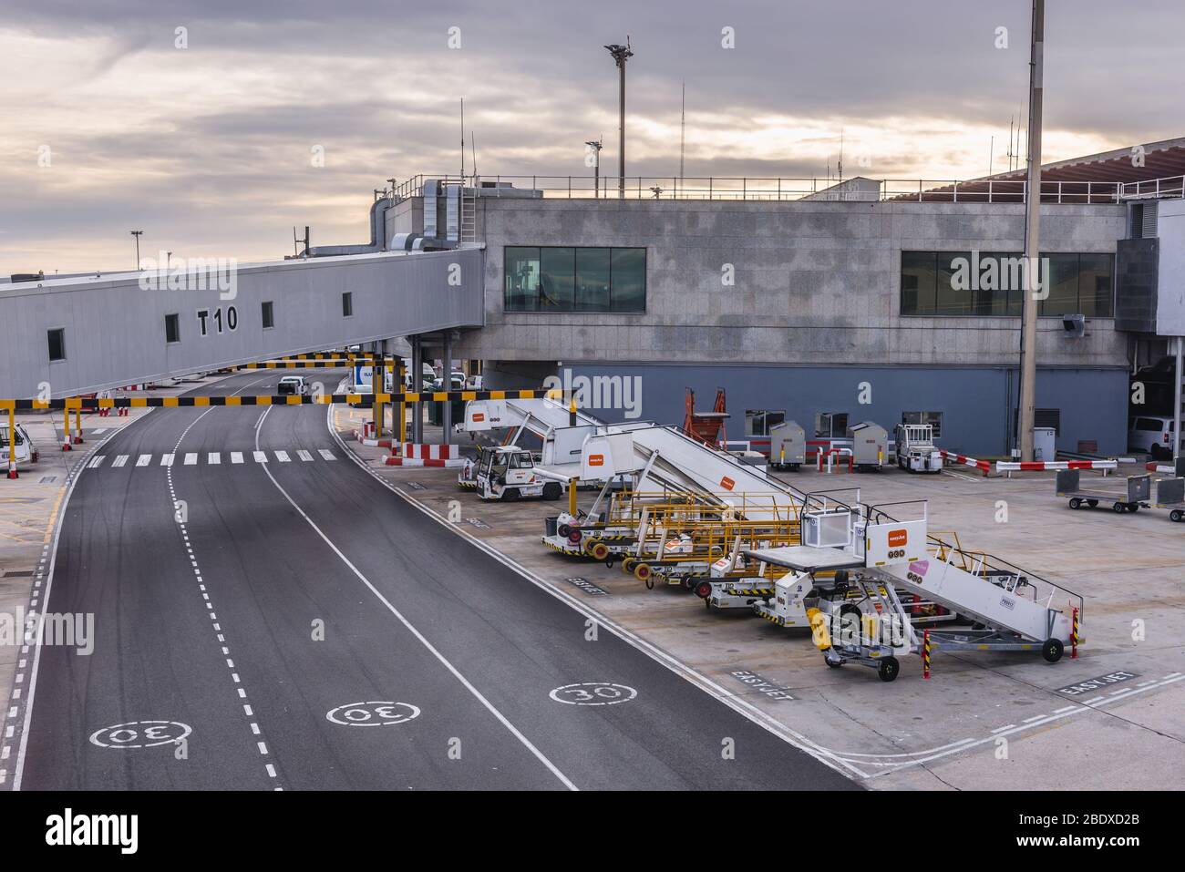 Adolfo Suarez Madrid-Barajas, il principale aeroporto internazionale che serve Madrid in Spagna Foto Stock