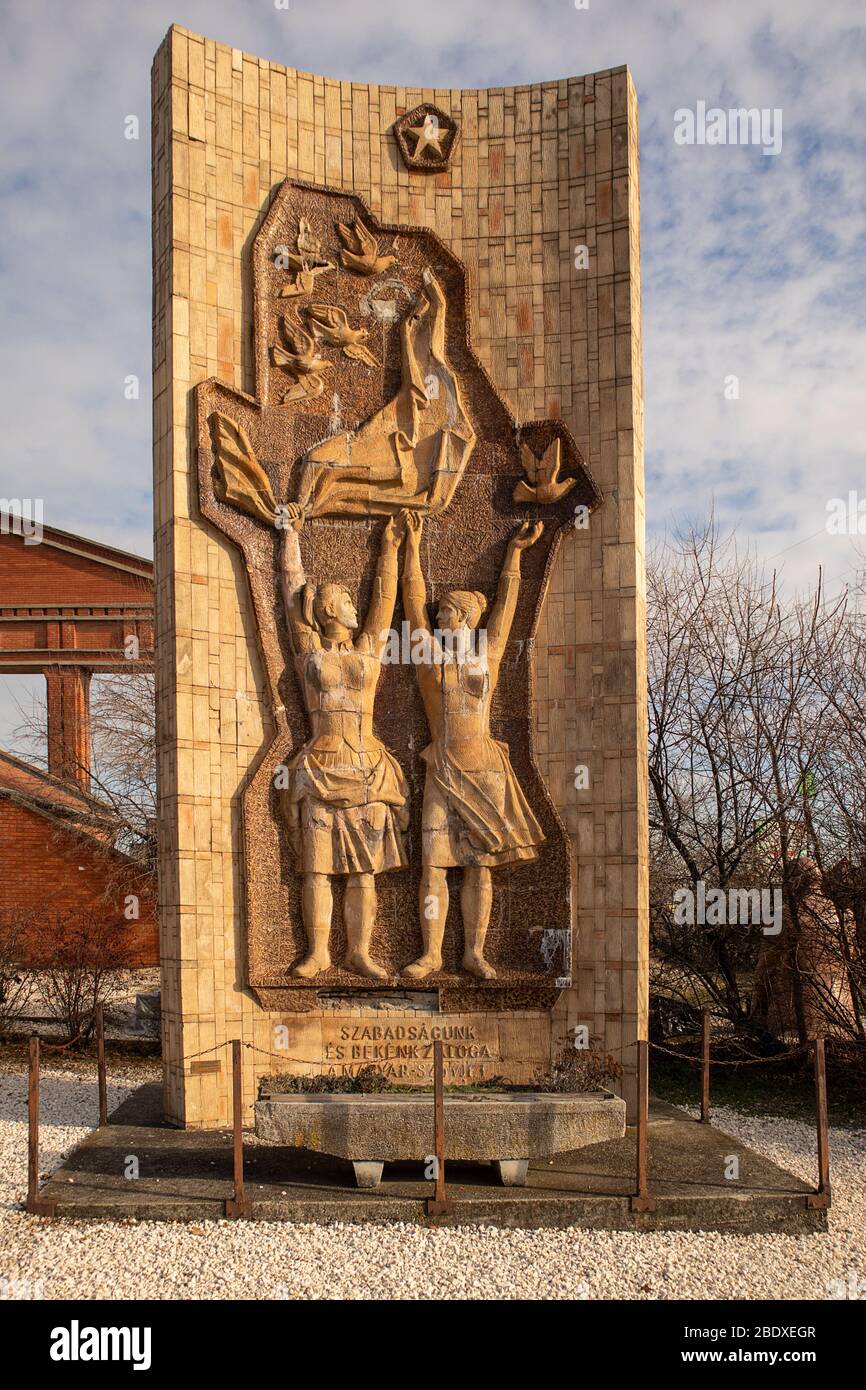 Monumento dell'amicizia sovietica ungherese Foto Stock