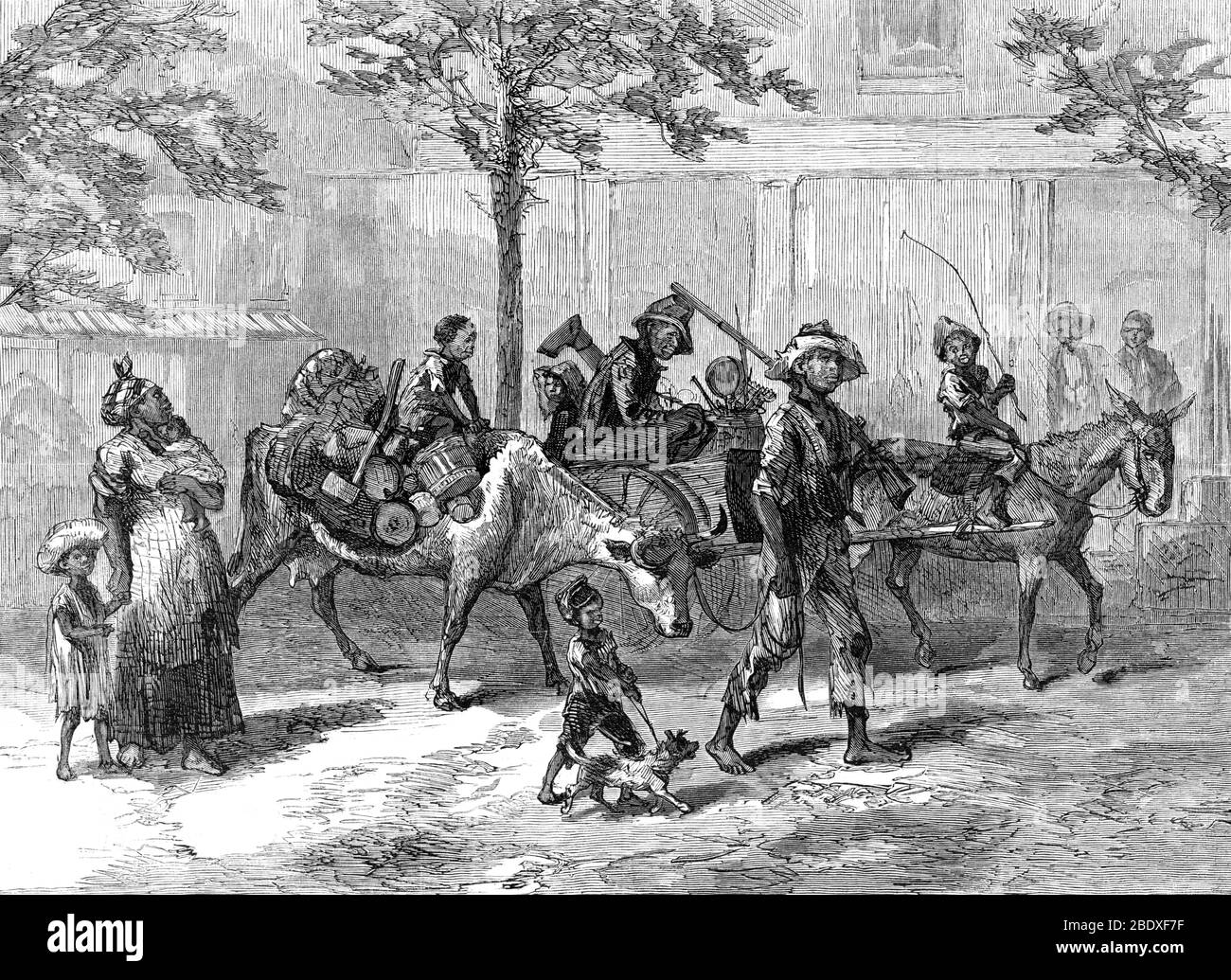 Movimento Exoduster, 1879 Foto Stock
