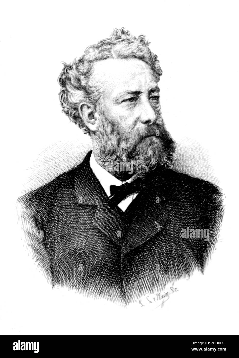 Jules Verne, autore francese Foto Stock