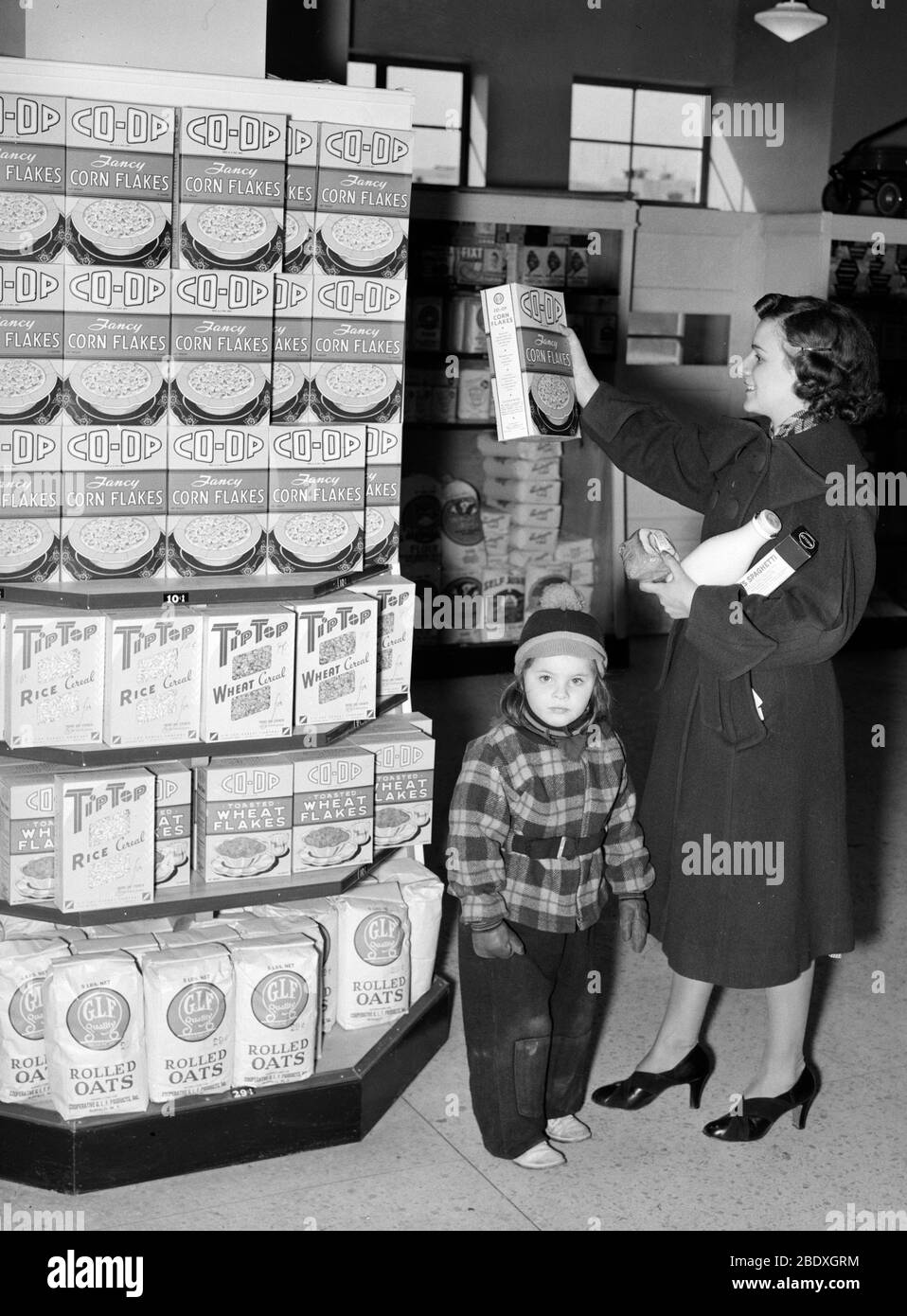 Negozio di alimentari, Shopping, 1938 Foto Stock