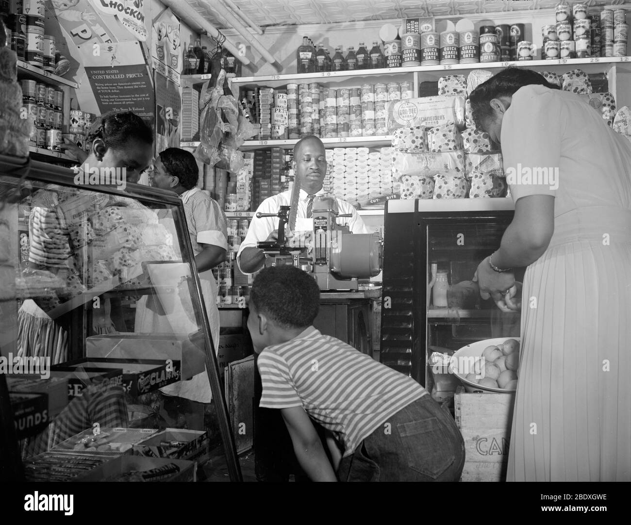 Negozio di alimentari, 1942 Foto Stock