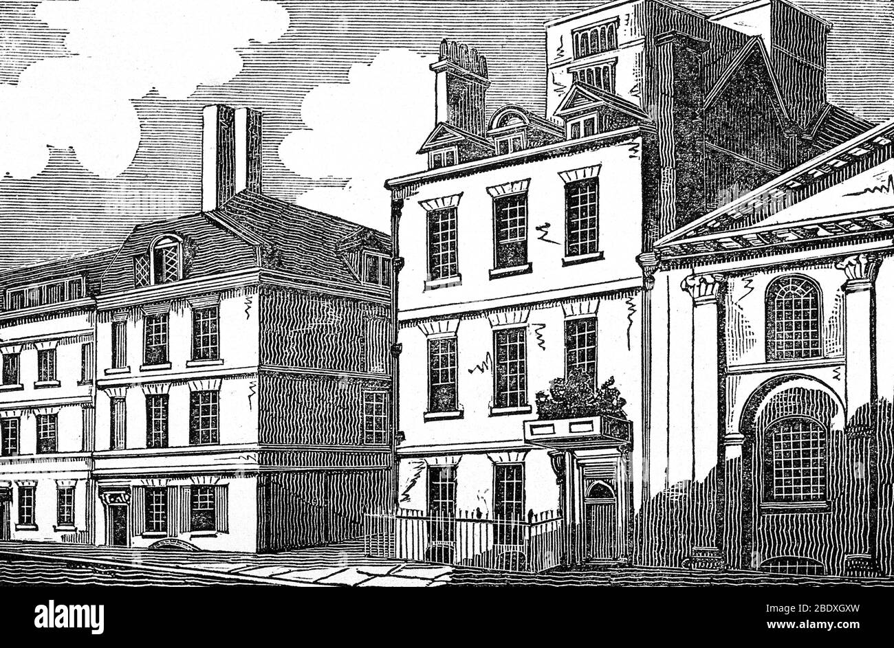 Newton's House e Osservatorio a Londra Foto Stock Newton's House e Osservatorio a Londra Foto Stock