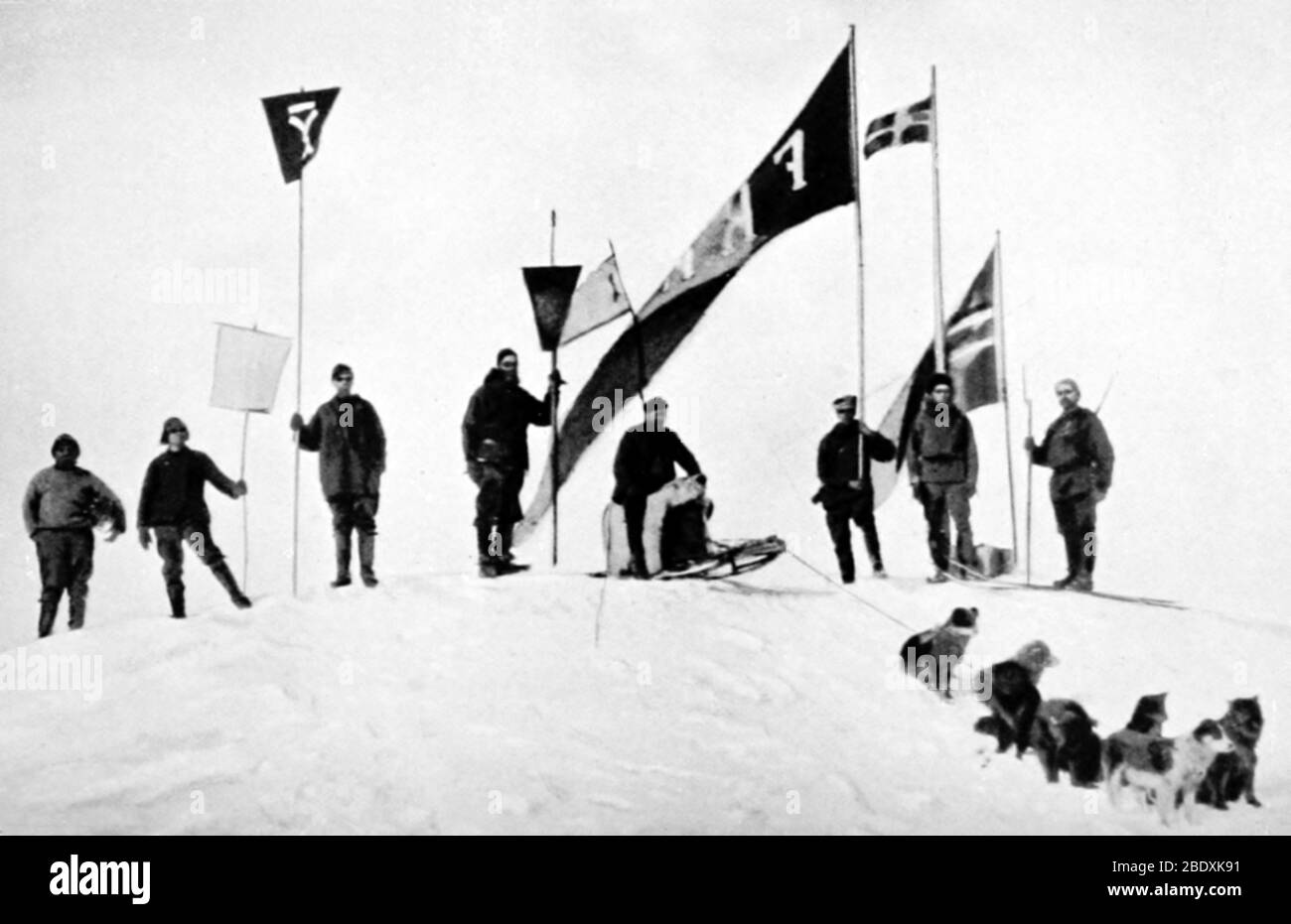 Fridtjof Nansen, spedizione artica, 1895 Foto Stock
