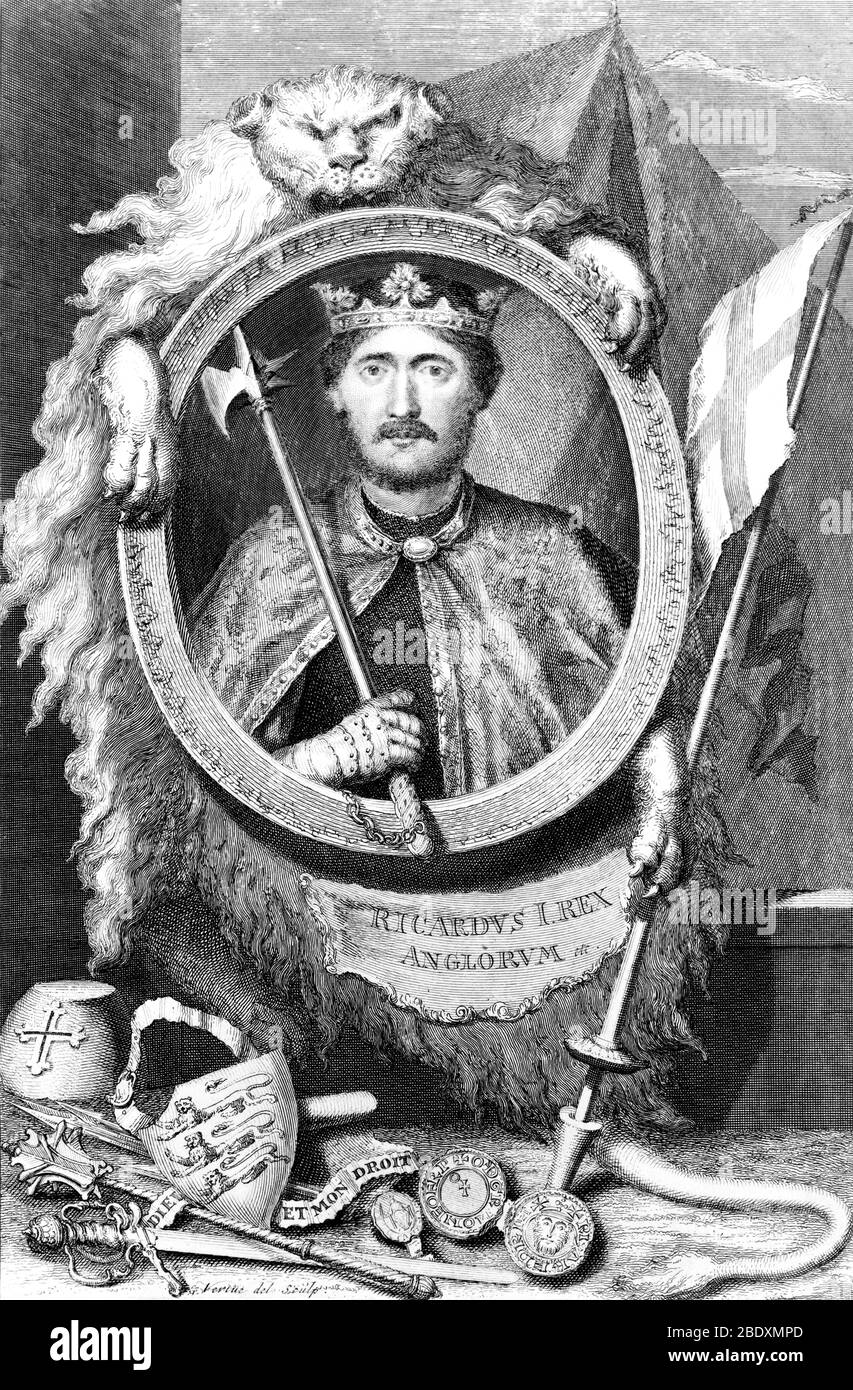 Richard i, re d'Inghilterra Foto Stock