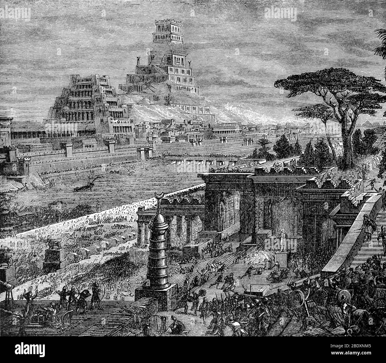 Caduta di Babilonia, 539 a.C. Foto Stock