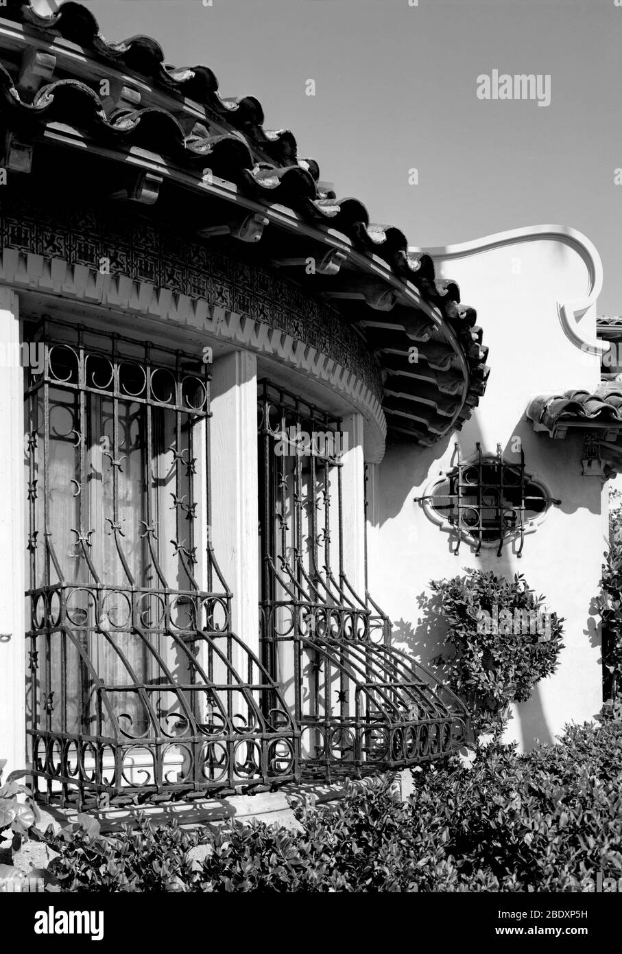 Mar-a-Lago, contenitori per finestre in ferro battuto, 1967 Foto Stock