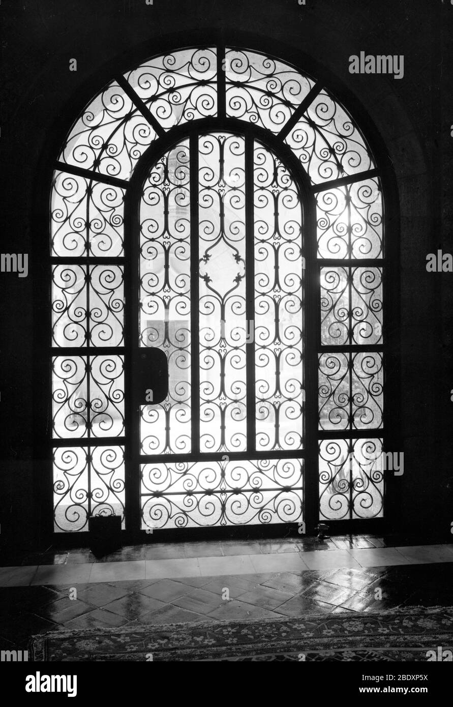 Mar-a-Lago, ingresso griglia in ferro battuto, 1967 Foto Stock