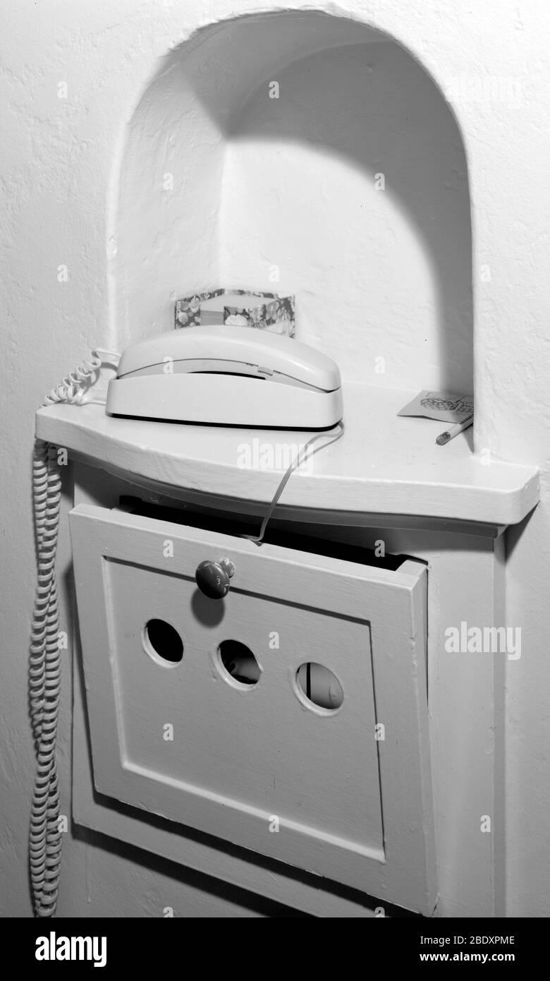 Telefono Niche, 20 ° secolo Foto Stock
