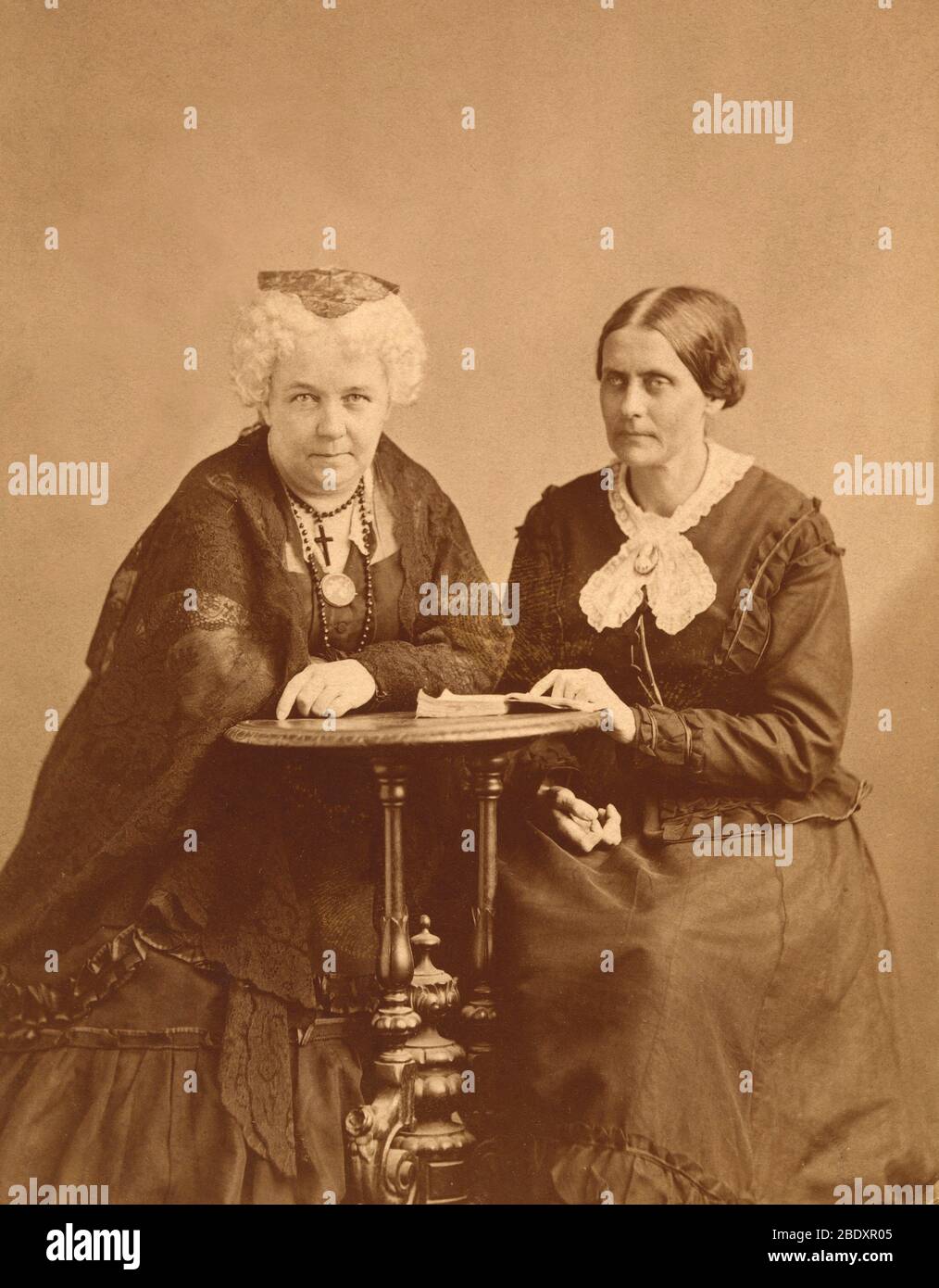 Elizabeth Cady Stanton e Susan B. Anthony Foto Stock