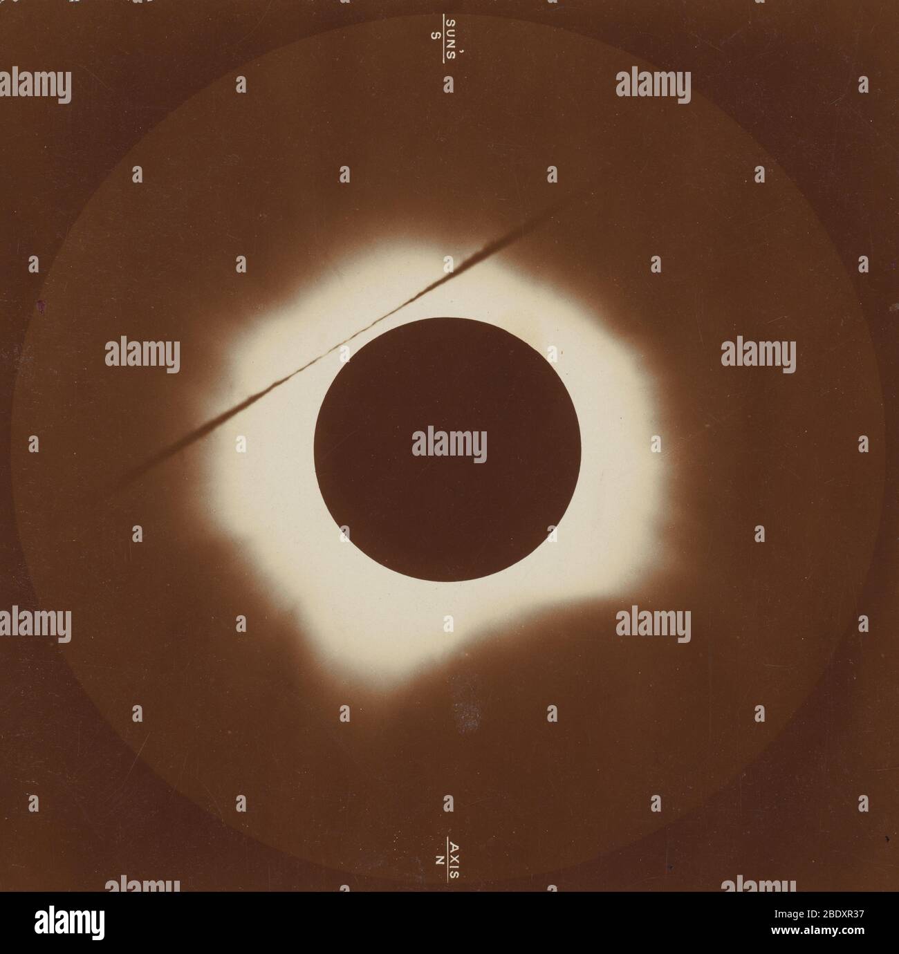Total Solar Eclipse, 1883 Foto Stock