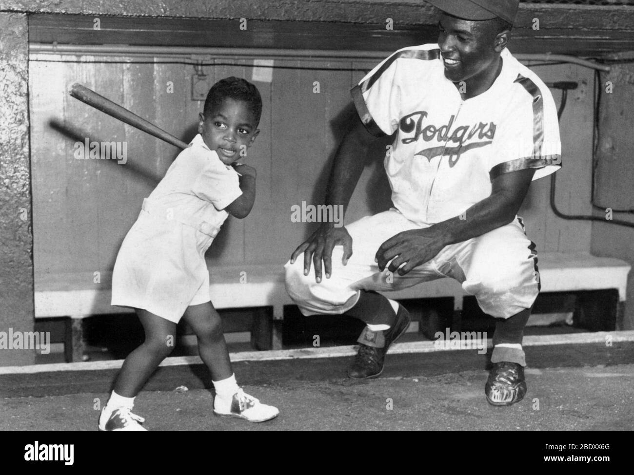 Jackie Robinson, baseball americano legenda Foto Stock