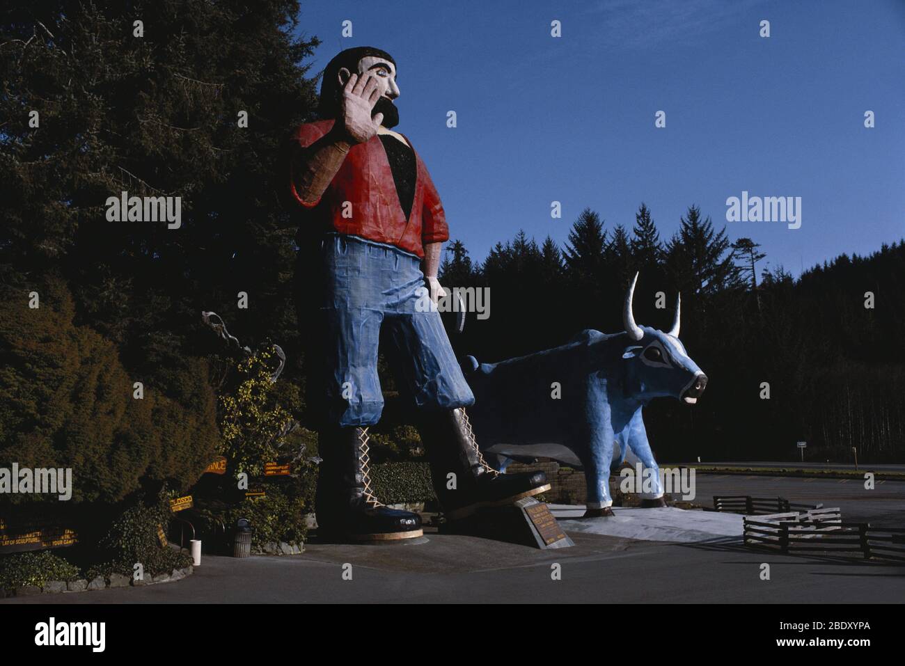 Statua di Paul Bunyan Foto Stock