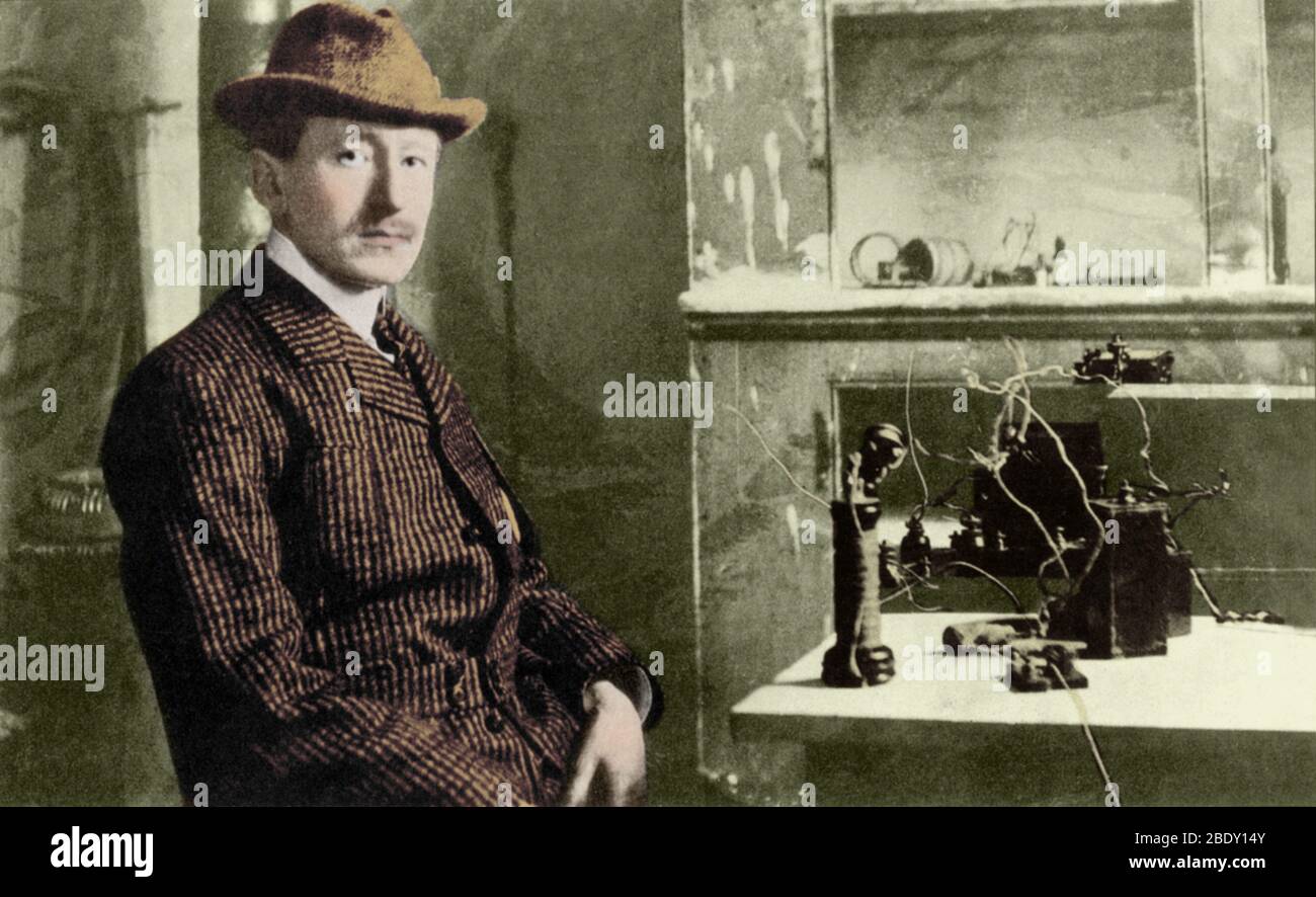 Guglielmo Marconi, inventore italiano Foto Stock