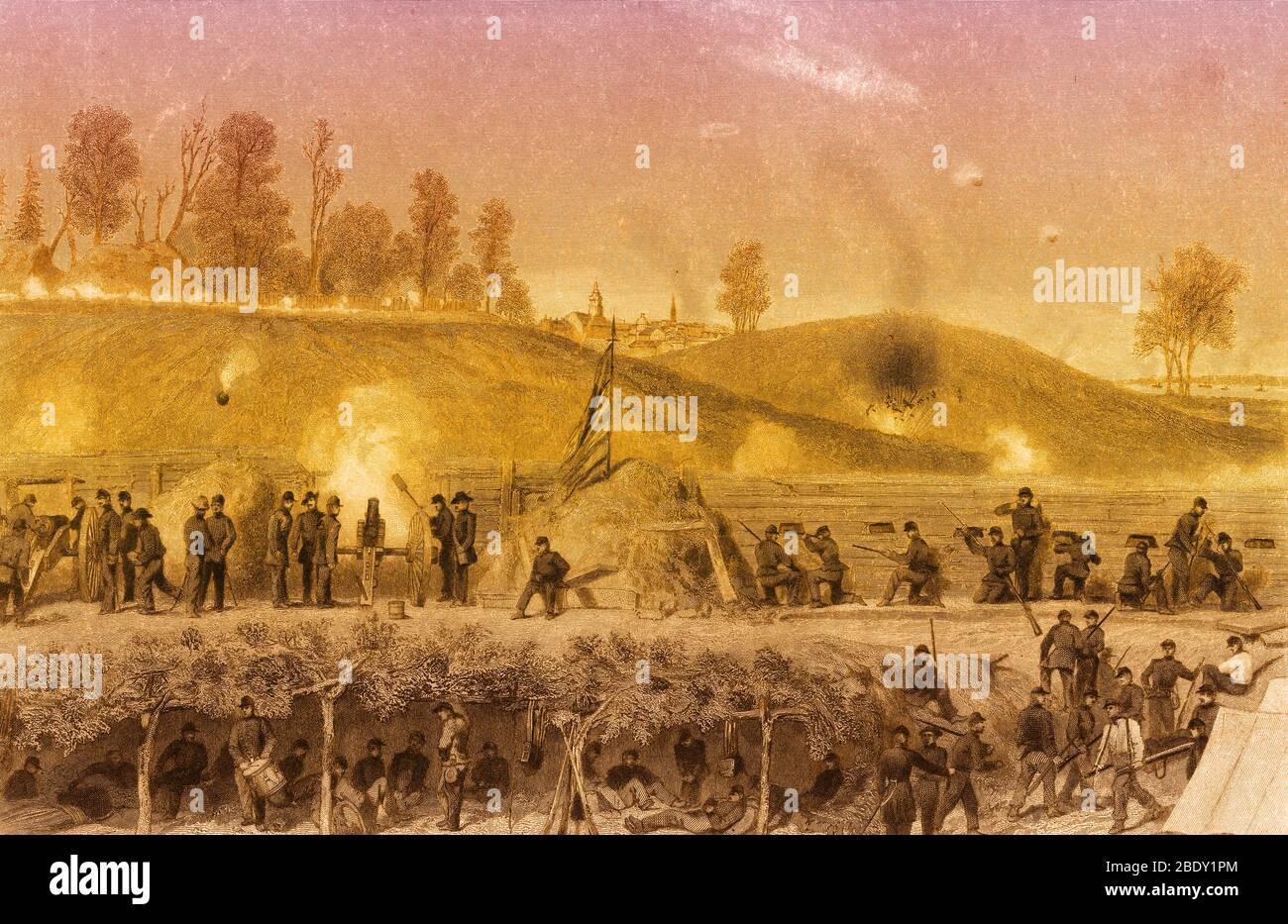 Assedio di Vicksburg, 1863 Foto Stock