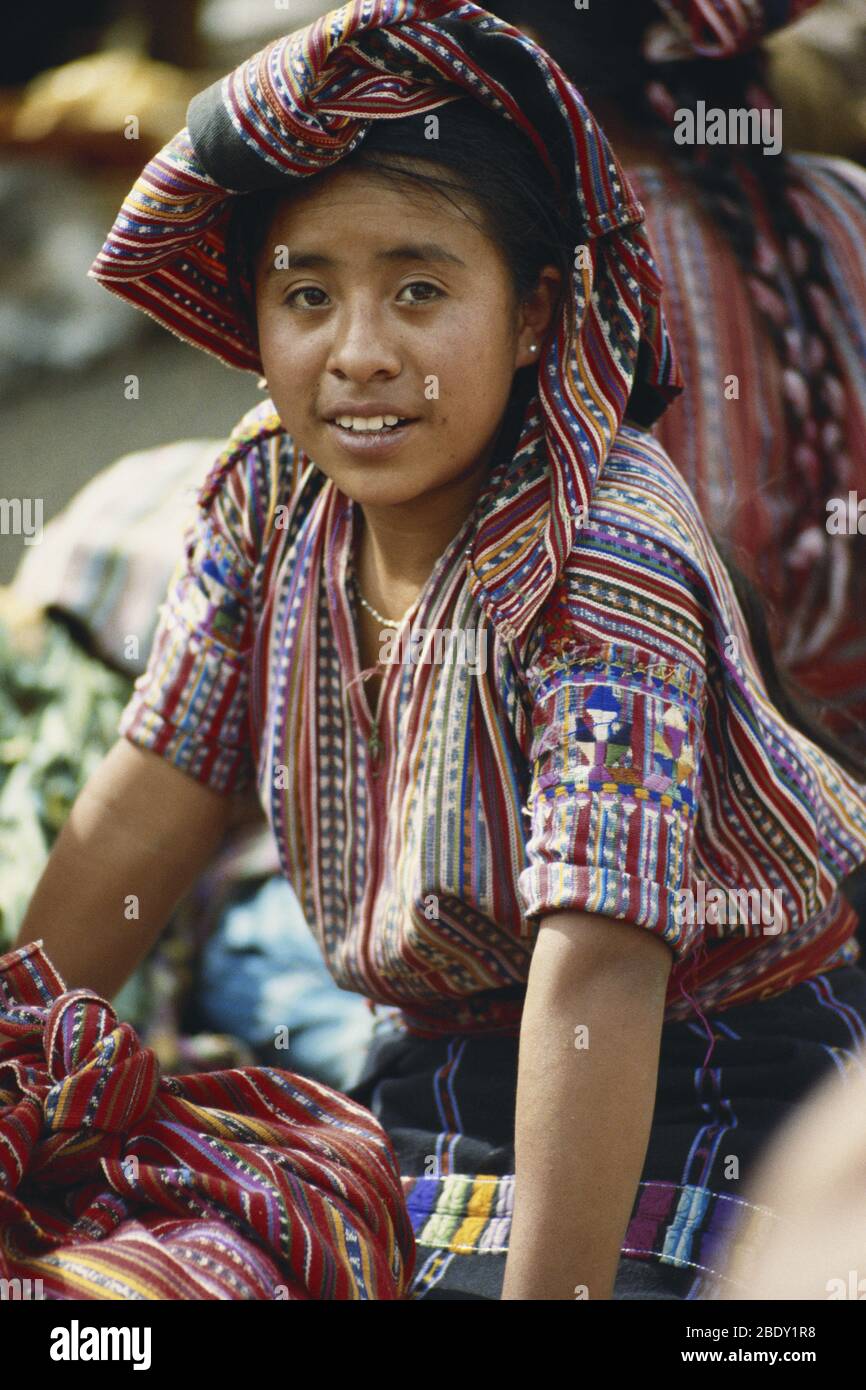 Kaqchikel Donna, Guatemala Foto Stock