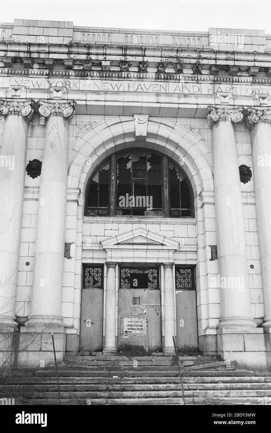 Union Station, Worcester, Mass., 1976 Foto Stock