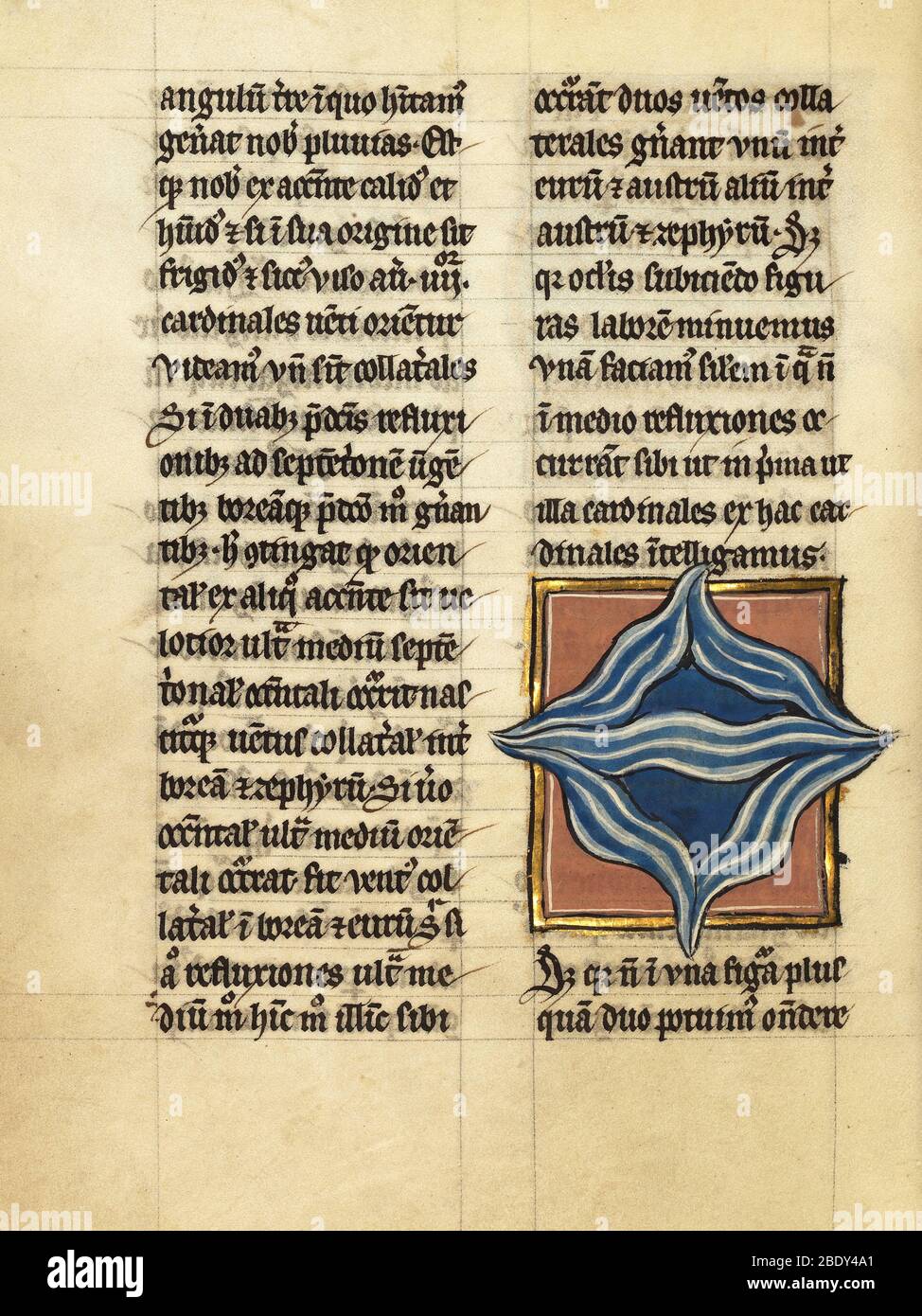 Diagramma delle correnti oceaniche, c.1280 Foto Stock