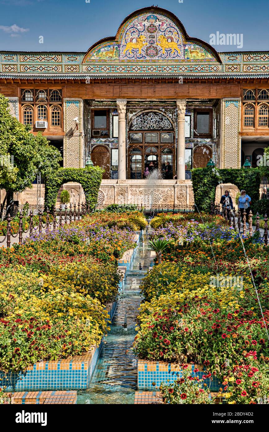 Vista dei Giardini di Eram, Shiraz, Iran. Foto Stock