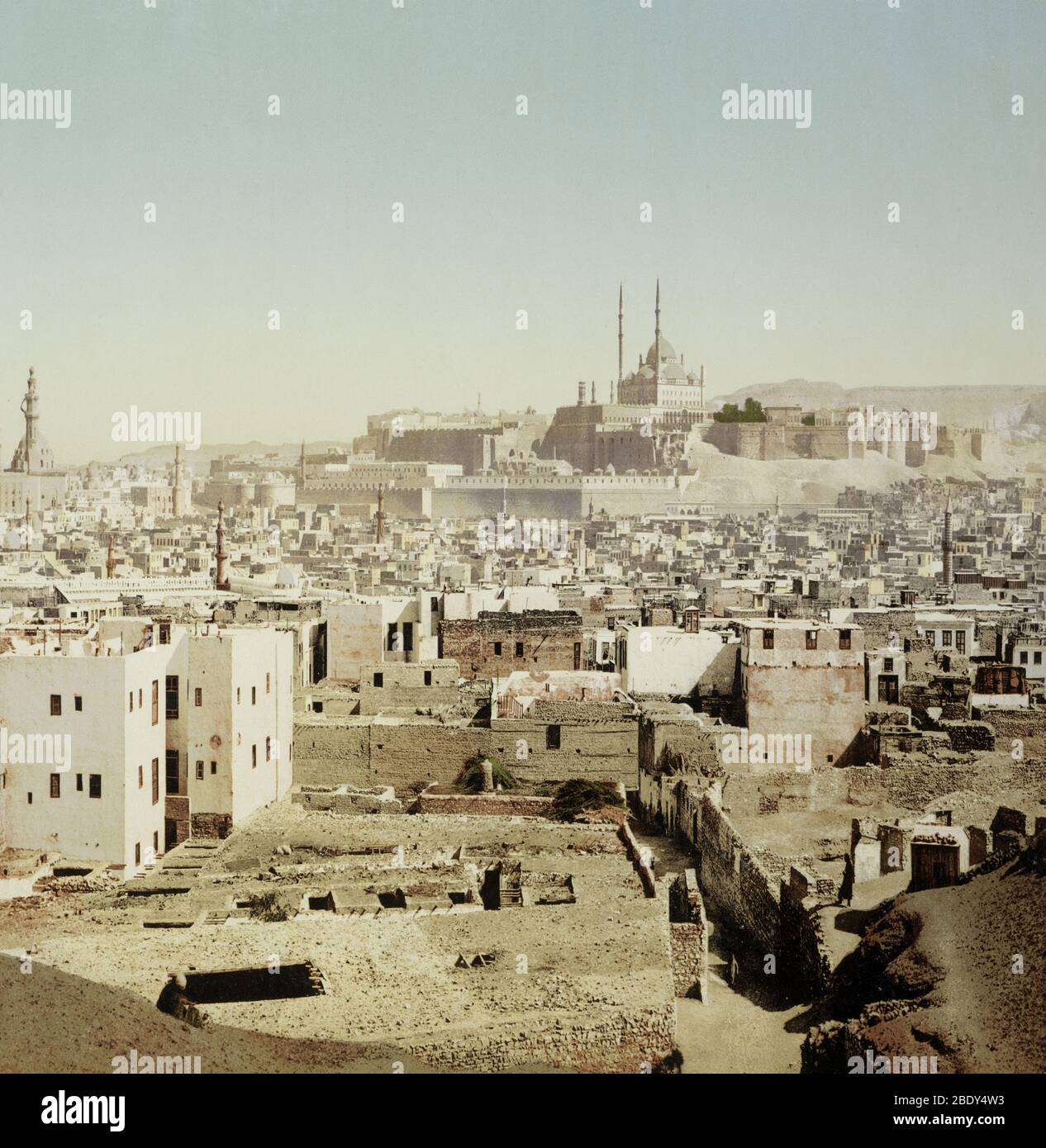 Vista del Cairo Vecchio, Egitto, 1906 Foto Stock