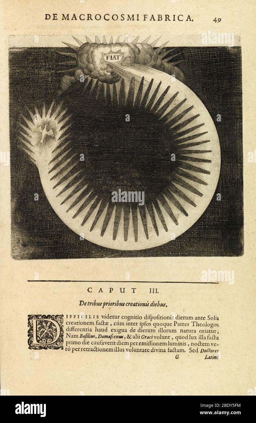 Teoria della creazione di Frudd, 1617 Foto Stock