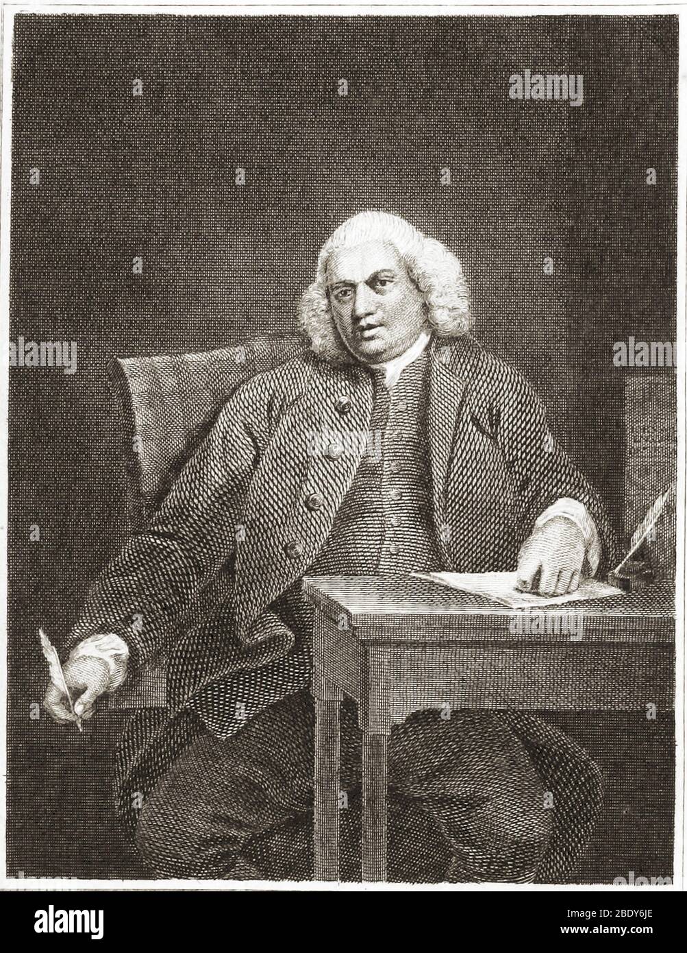 Samuel Johnson, autore inglese Foto Stock