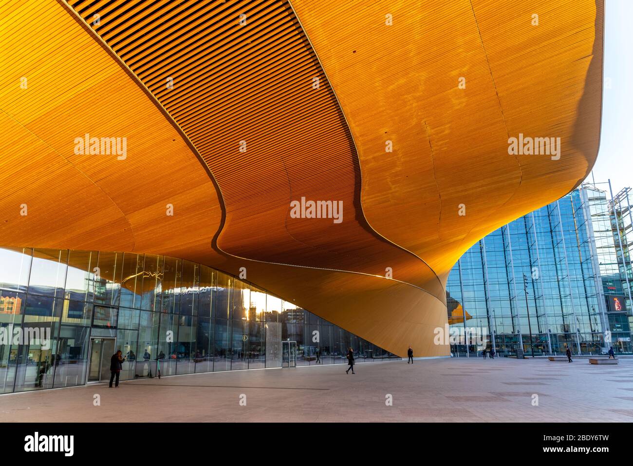 Biblioteca di Oodi. Oodi è la nuova Biblioteca Centrale di Helsinki.Finlandia Foto Stock