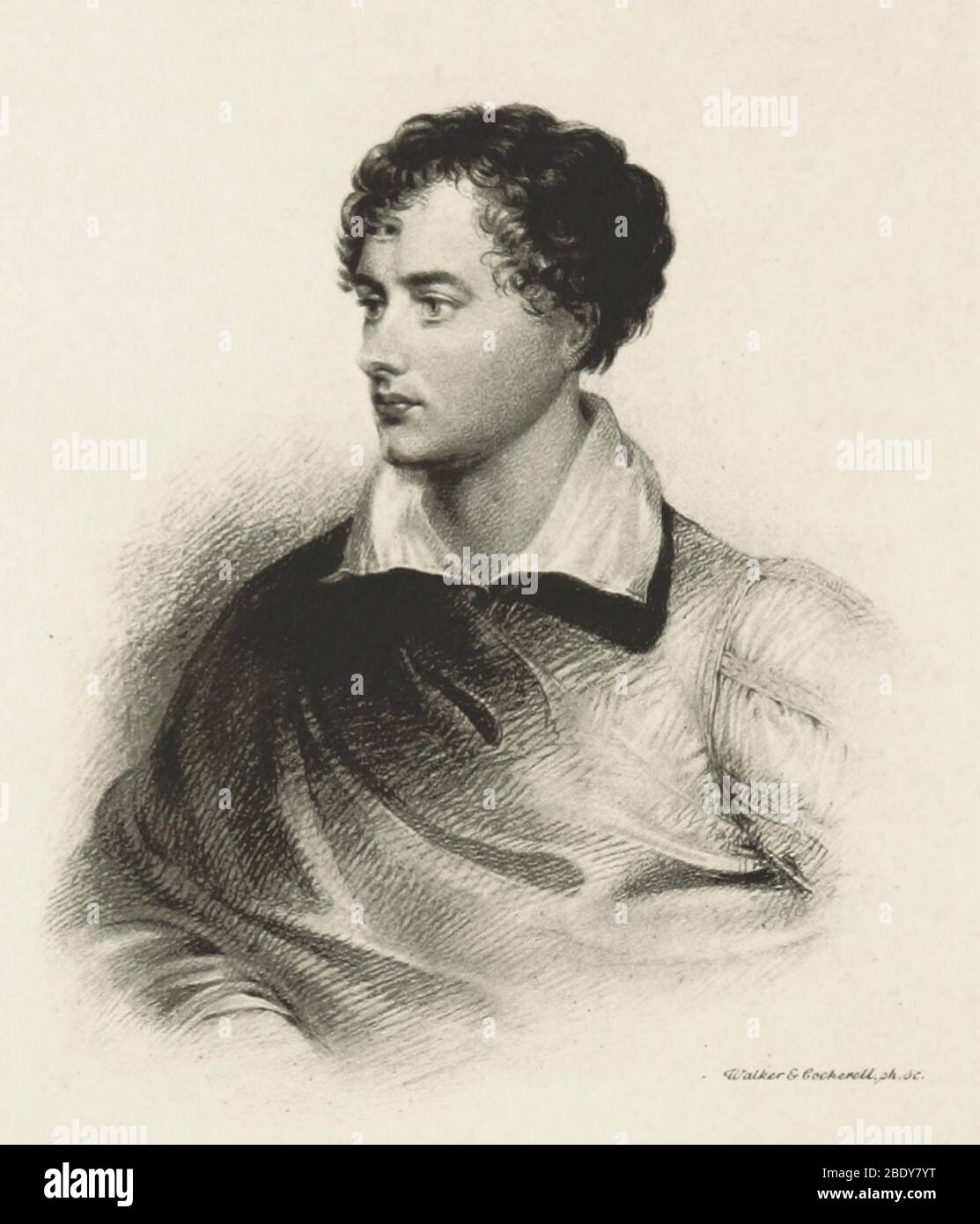 Lord Byron, poeta romantico inglese Foto Stock