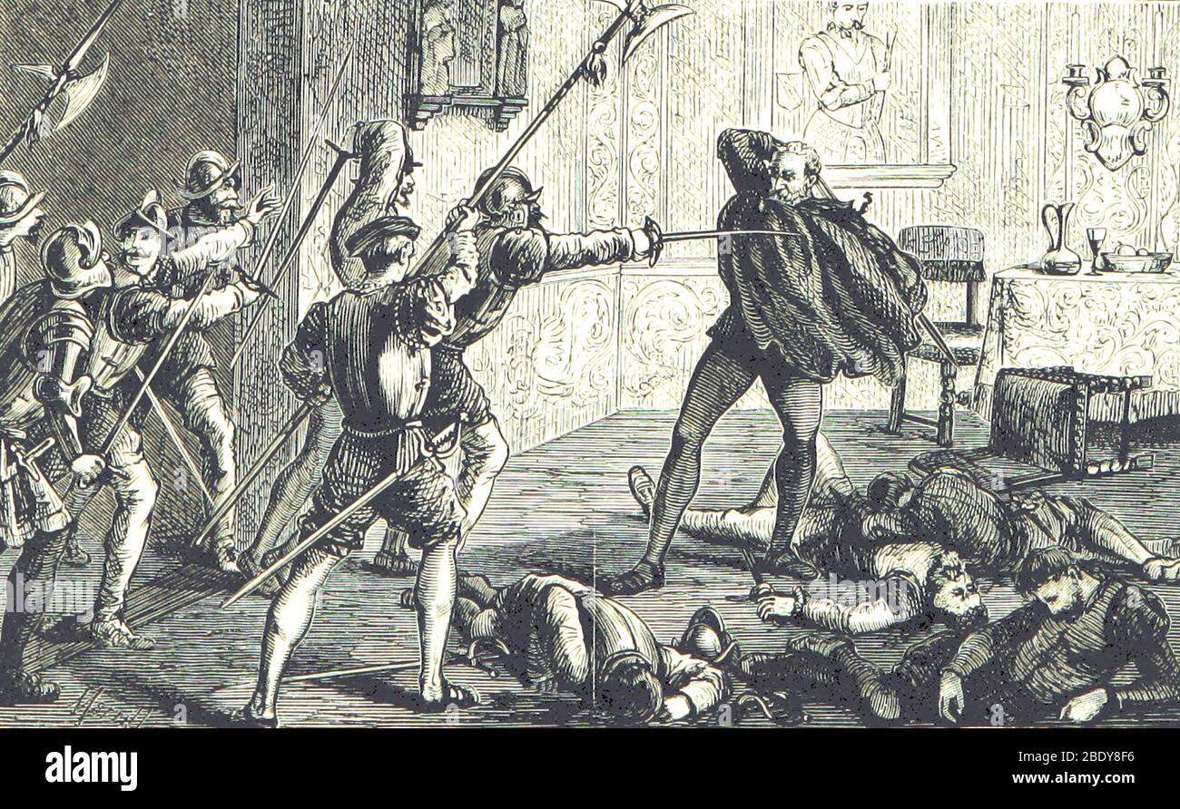 Assassinio di Francisco Pizarro, 1541 Foto Stock