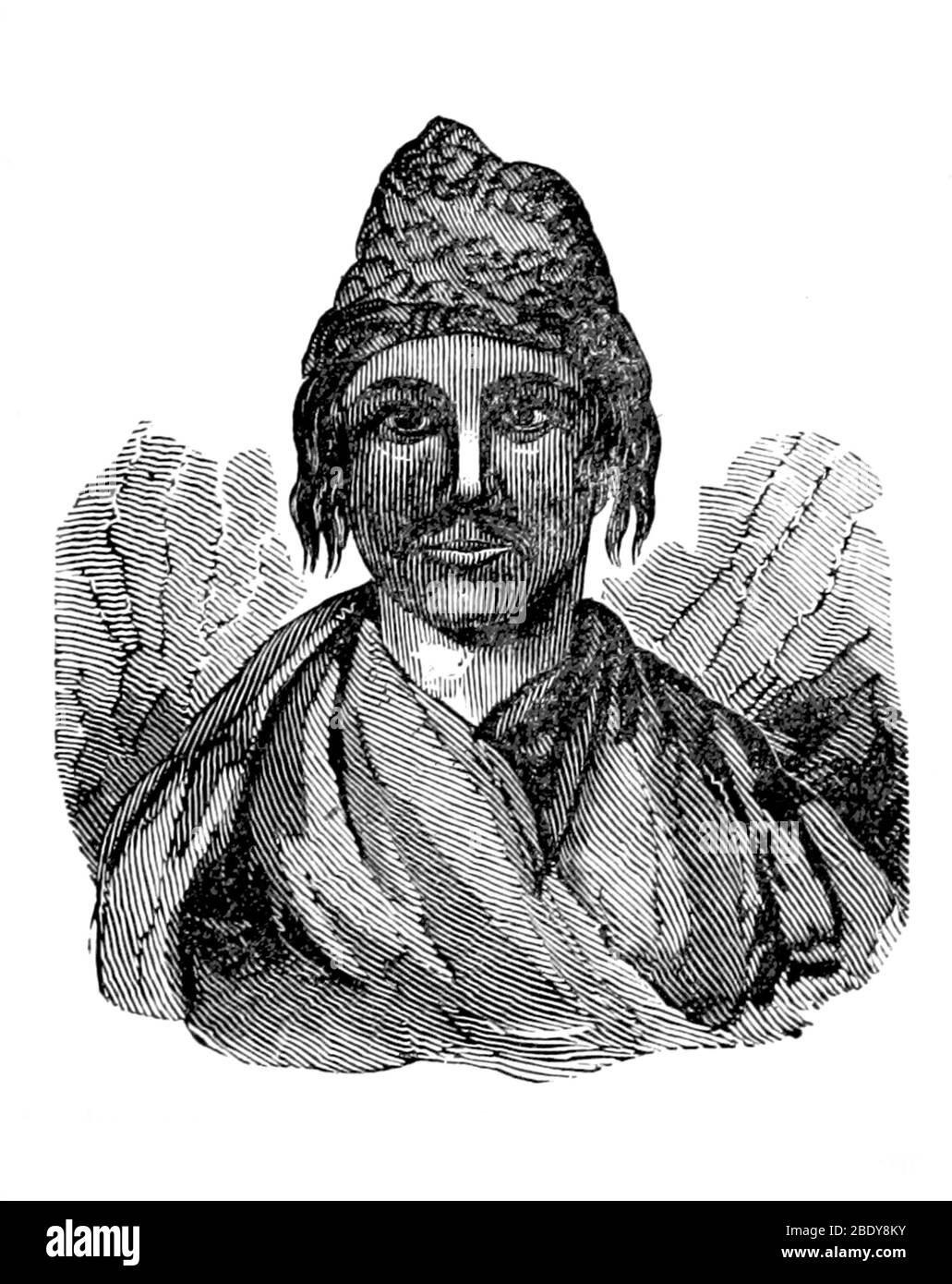 Tenskwatawa, Profeta indiano Shawnee Foto Stock