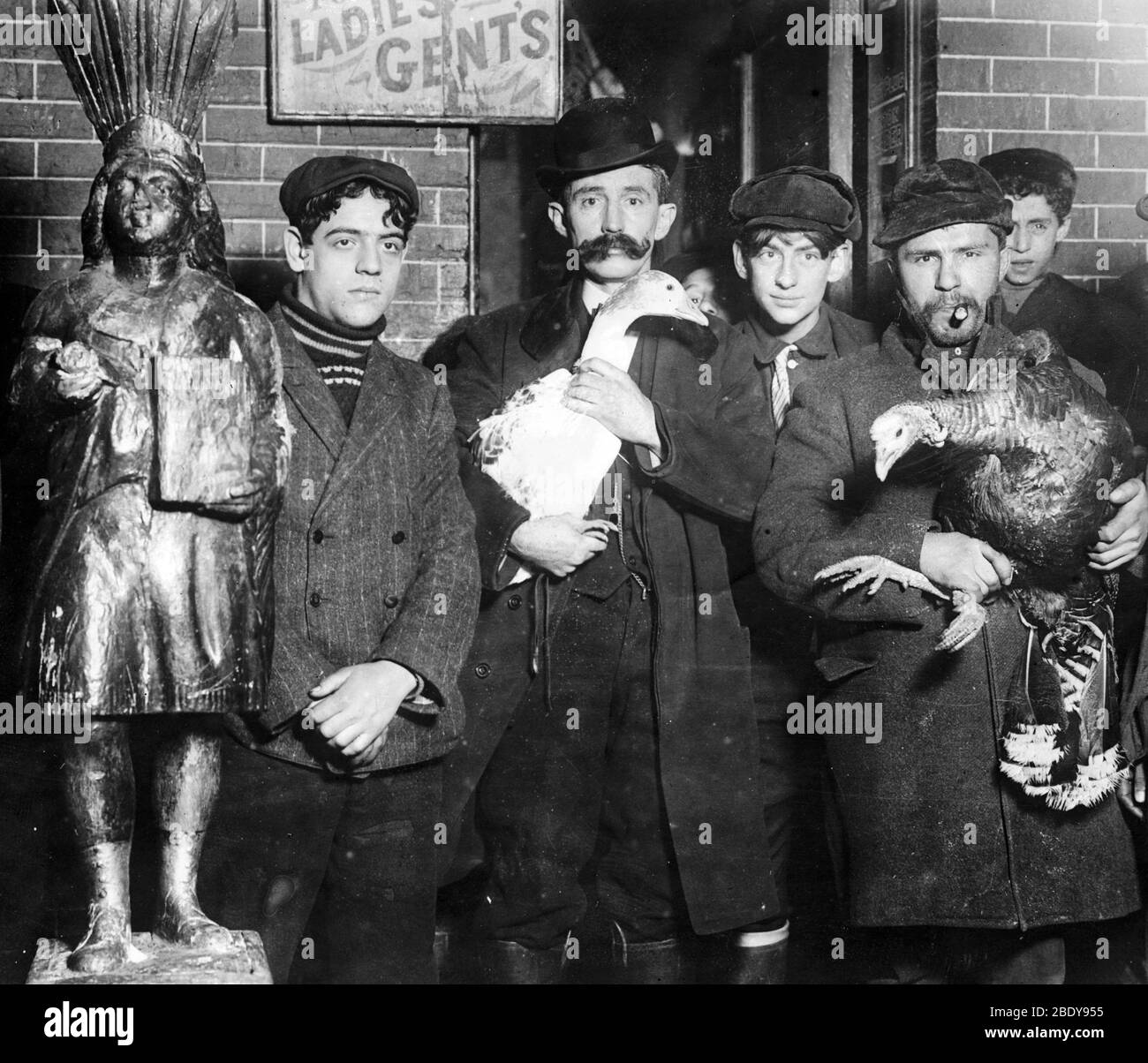 Raffle di Geese di Natale, 1910 Foto Stock