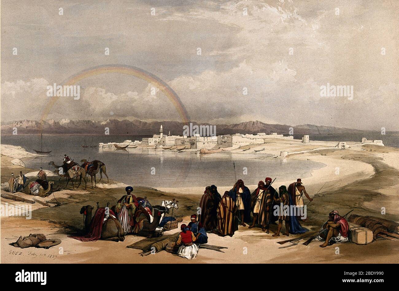 Suez e Rainbow, 1849 Foto Stock