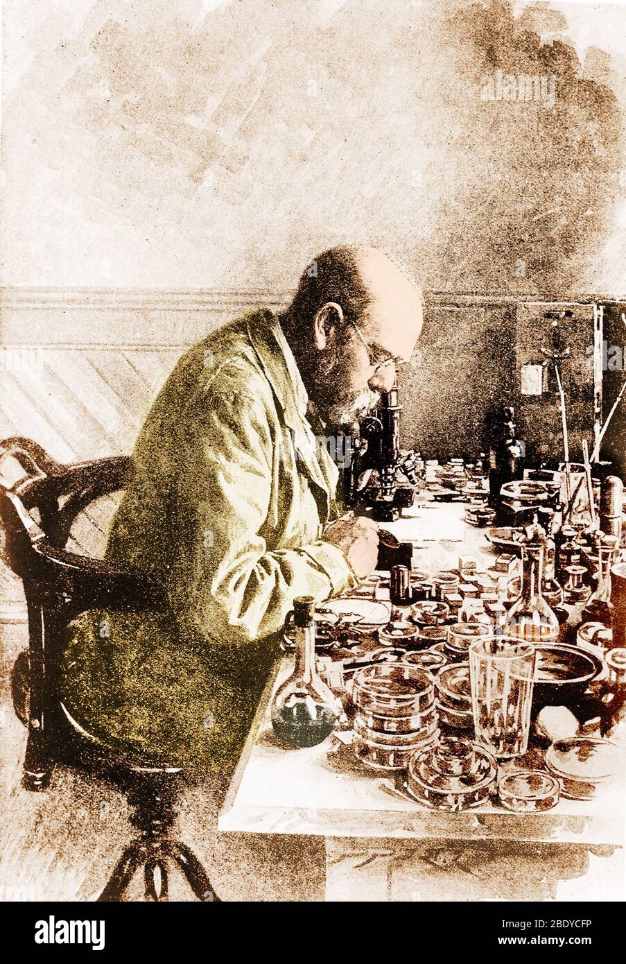 Robert Koch, Tedesco Bacteriologist Foto Stock