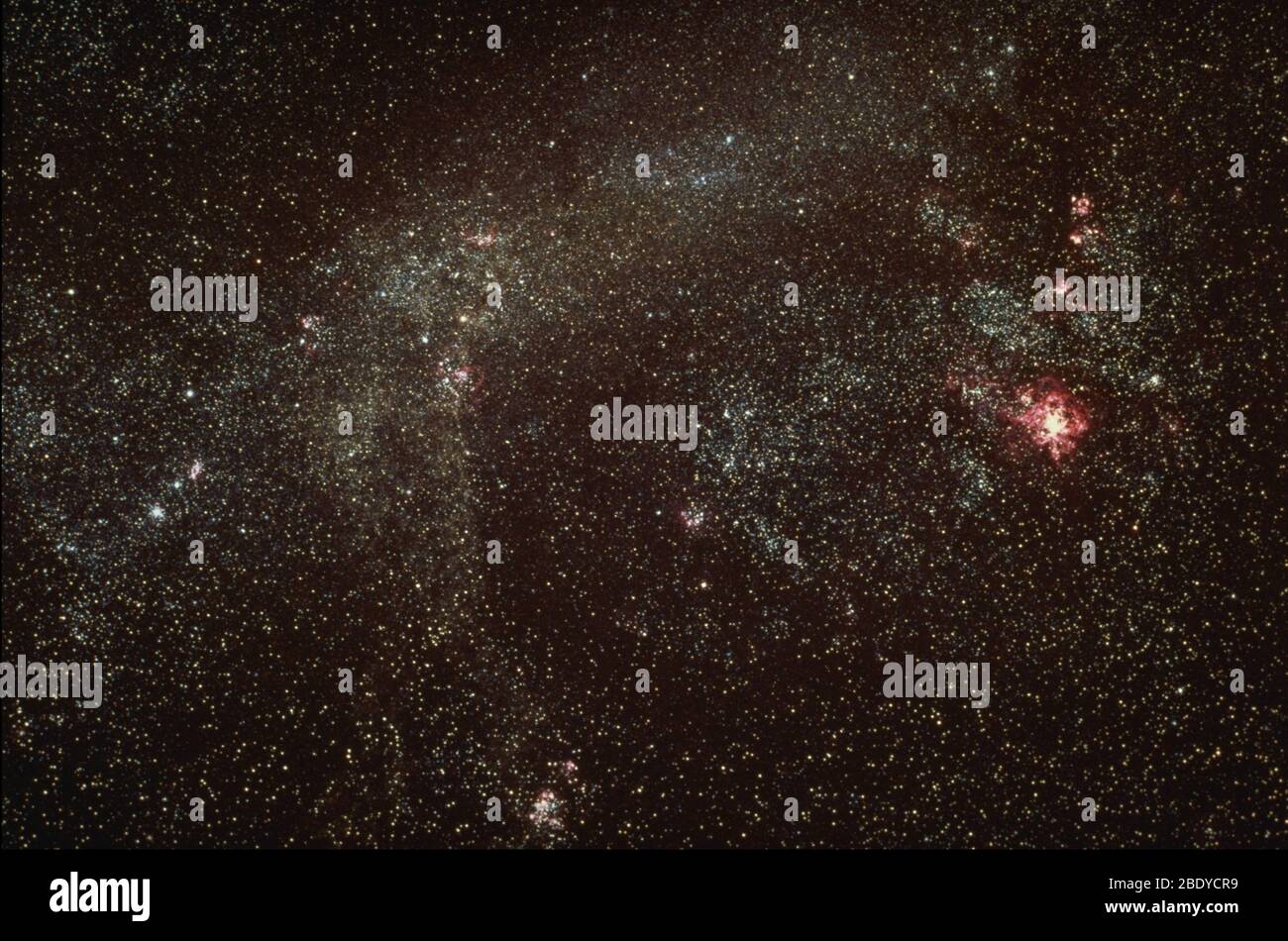 Grande nuvola Magellanica, LMC Foto Stock