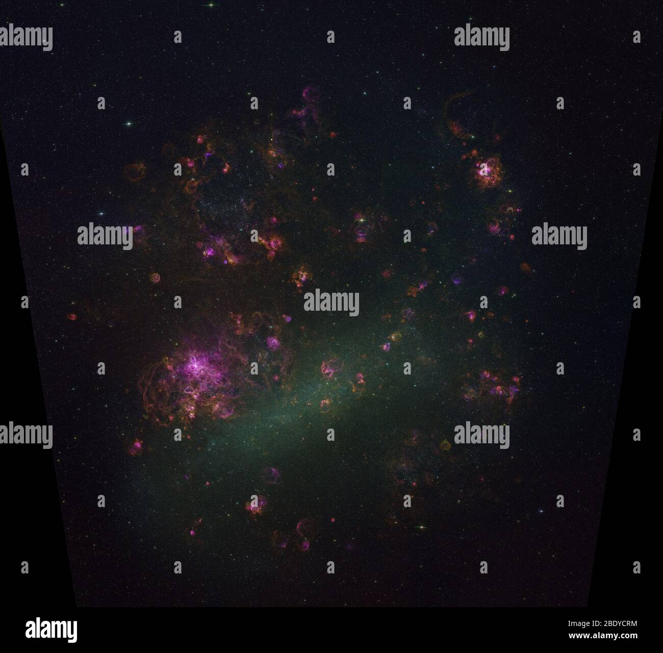 Grande nuvola Magellanica, LMC Foto Stock