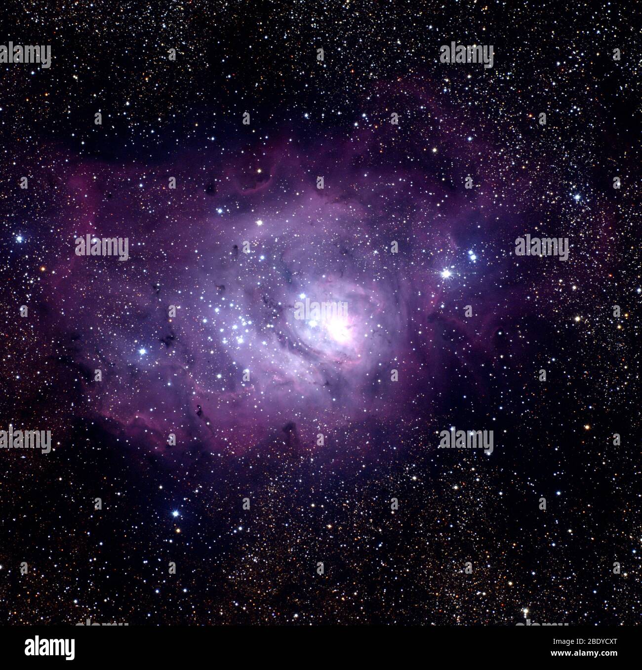 La Nebulosa Laguna M8, NGC 6523 Foto Stock