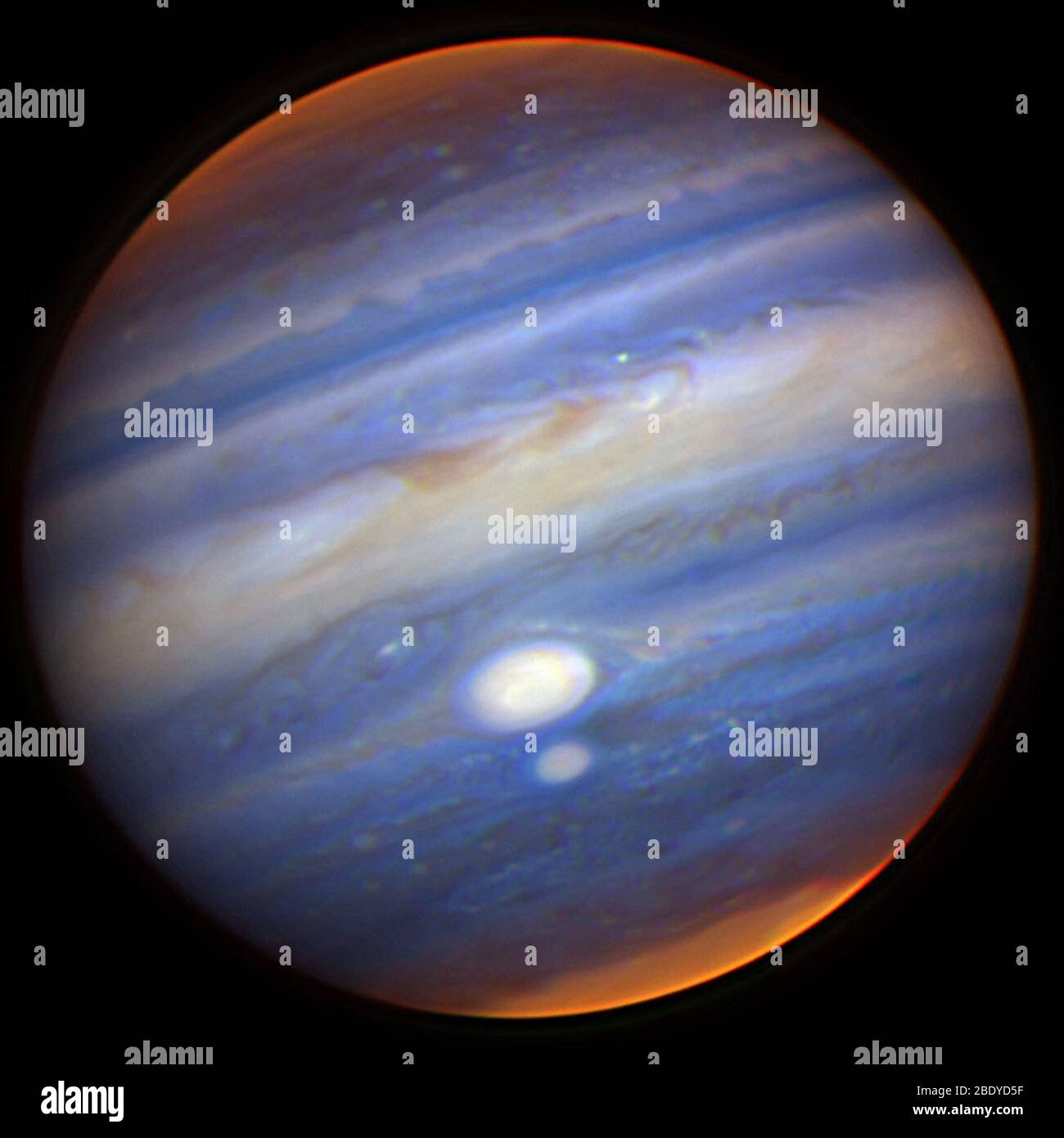 Punti di Giove, immagine a infrarossi vicini Foto Stock