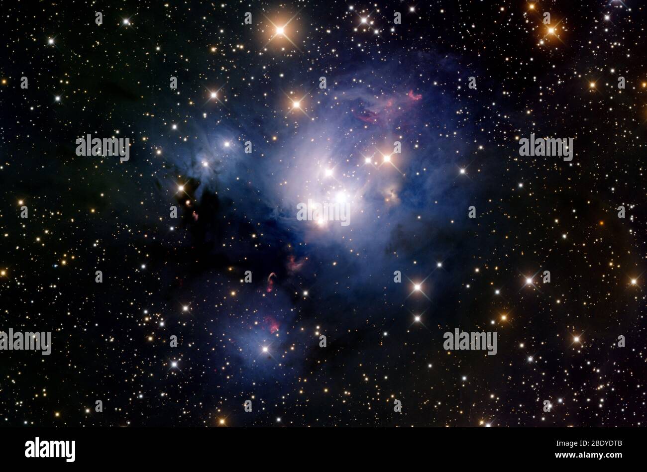 Reflection Nebula, NGC 7129 Foto Stock