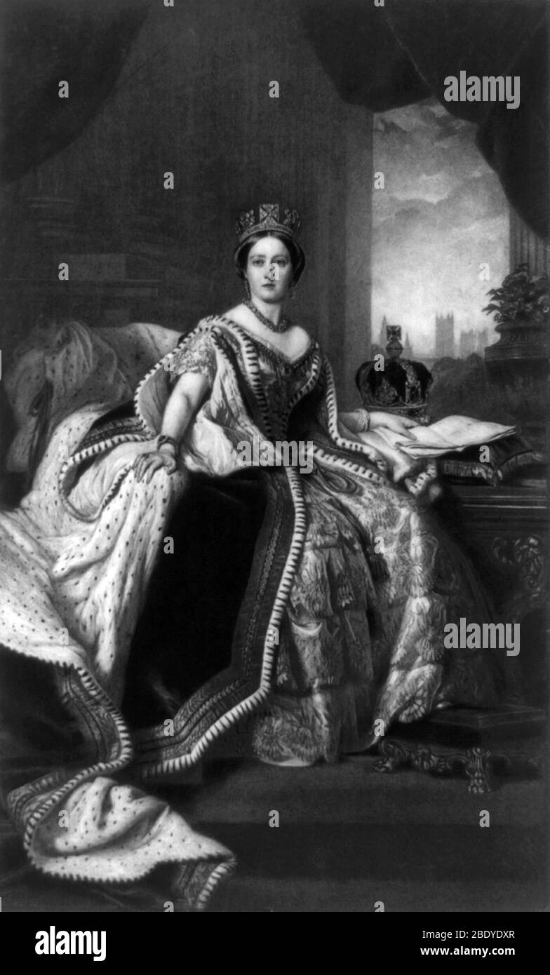 Regina Vittoria, Monarca Inglese Foto Stock