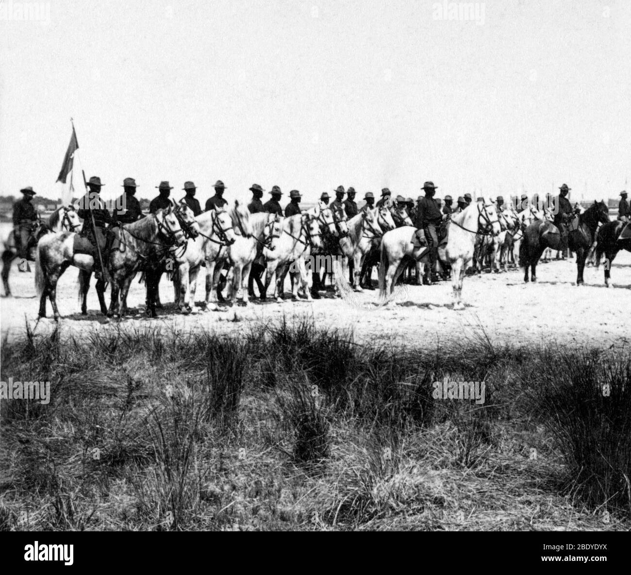 Guerra spagnolo-americana, Buffalo Soldaters, 1898 Foto Stock