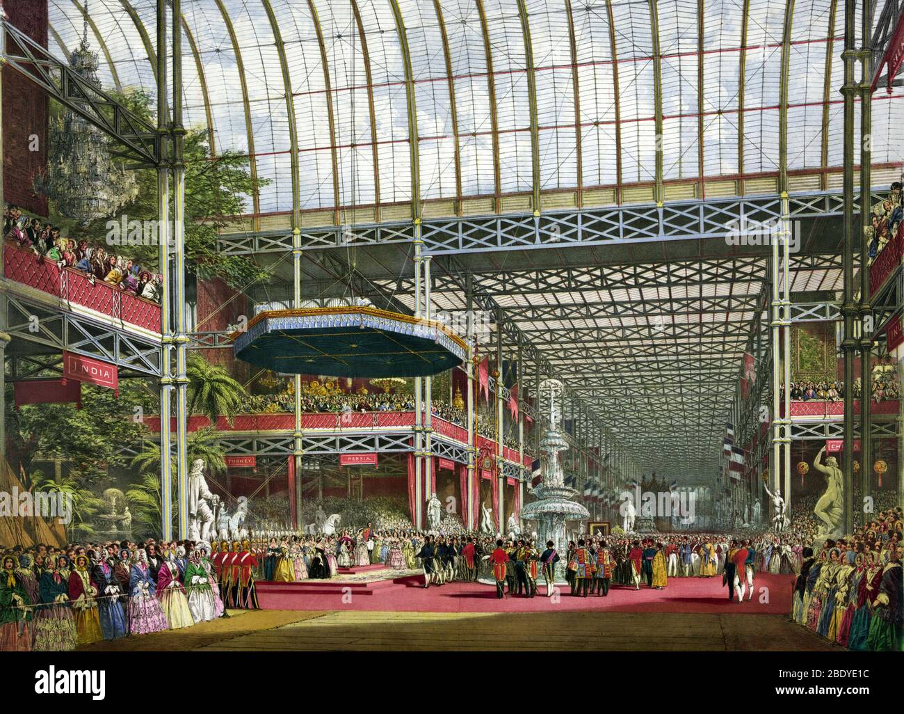 Inaugurazione della Grande Fiera industriale, 1851 Foto Stock