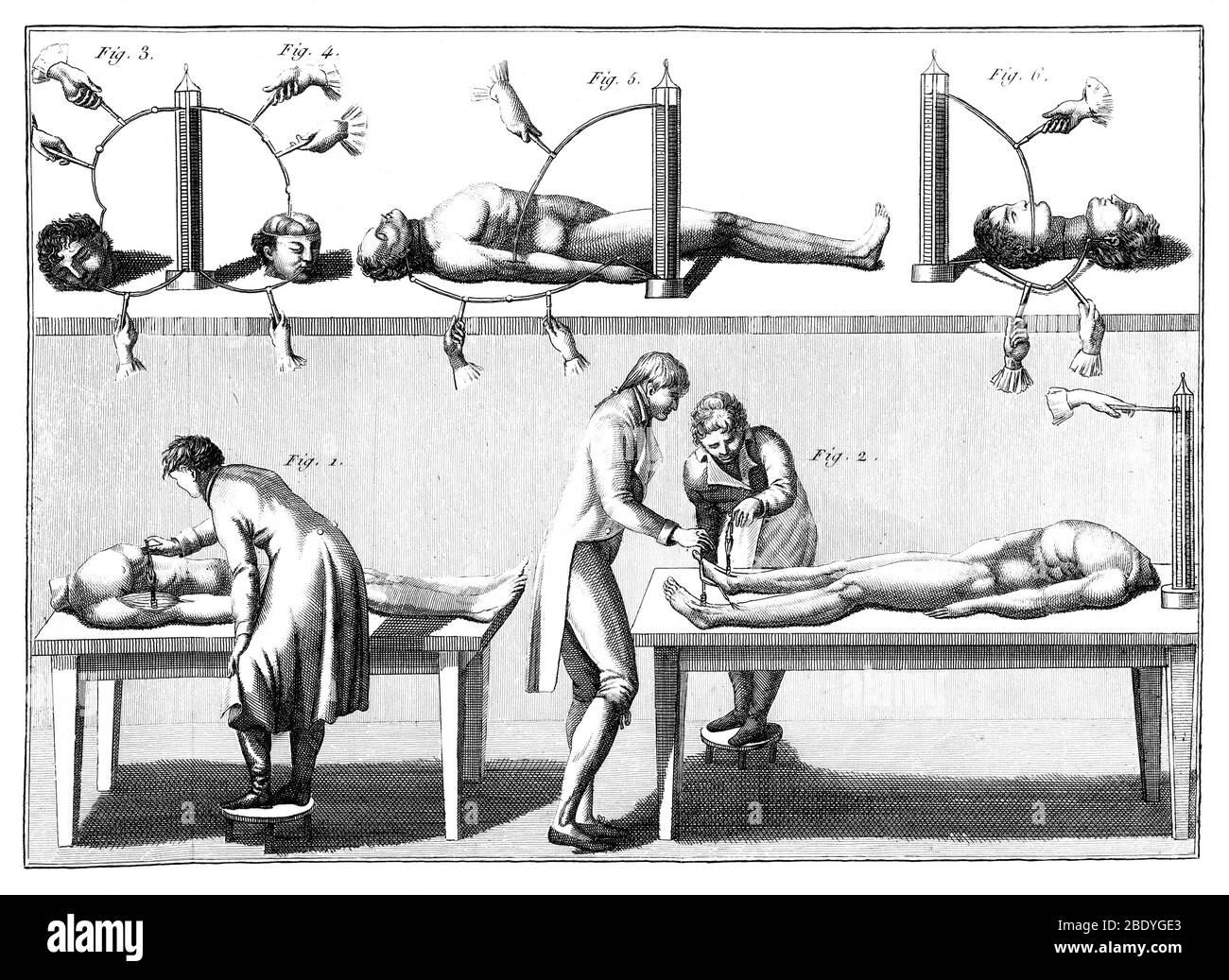 Esperimenti di Galvanismo, 1804 Foto Stock