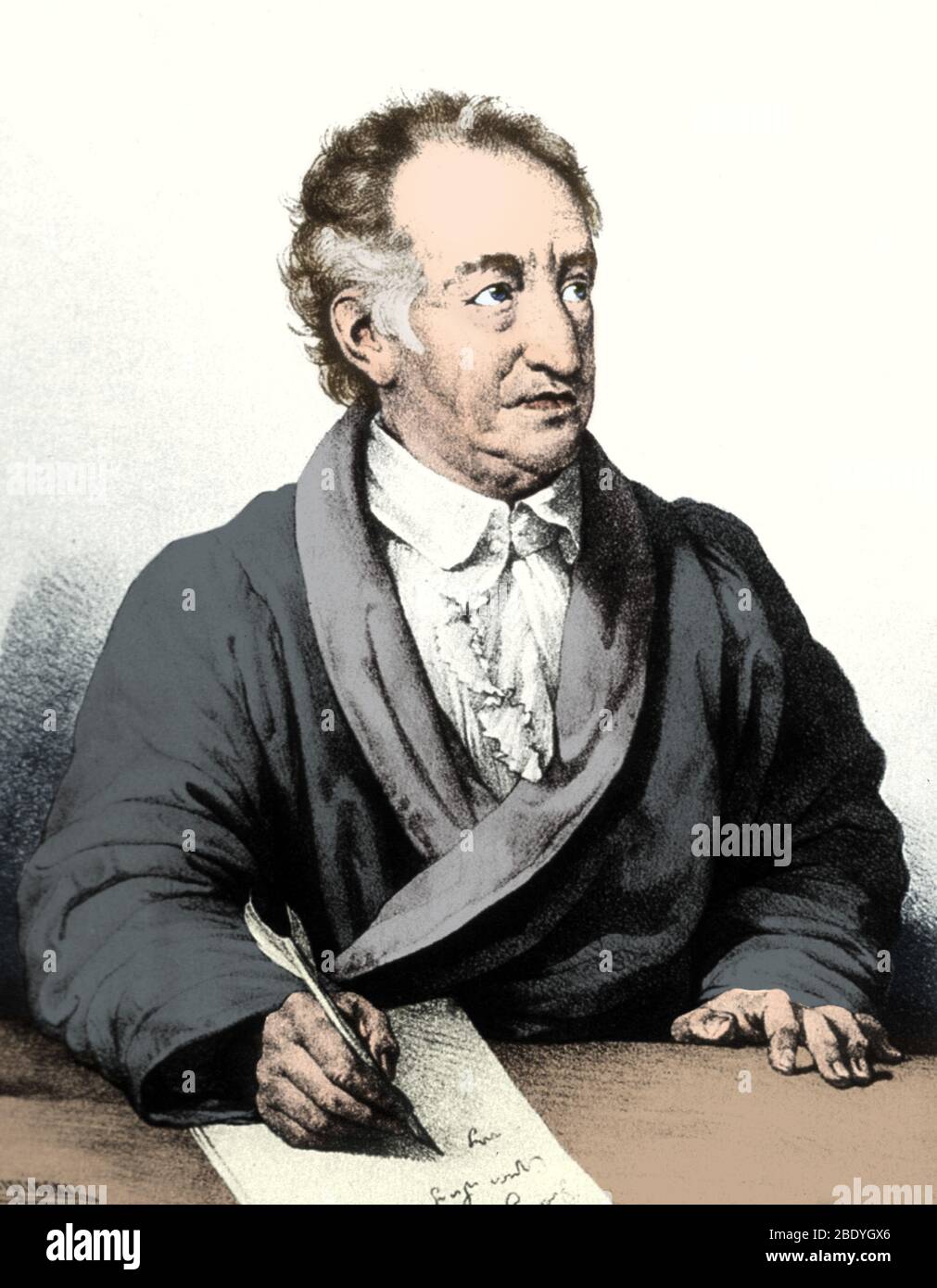 Johann von Goethe, autore tedesco Foto Stock