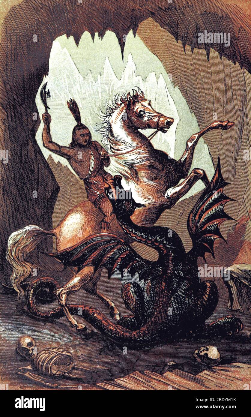 Serpente Marino, leggendario mostro Foto Stock