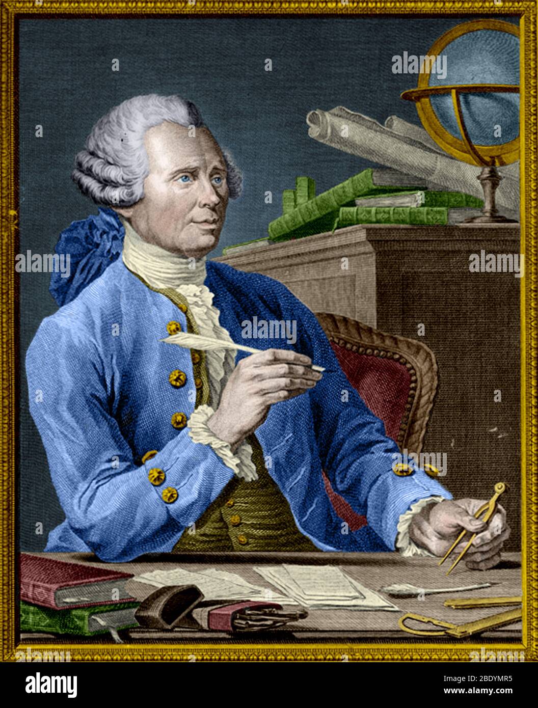 Jean le Rond d'Alembert Polymath francese Foto Stock
