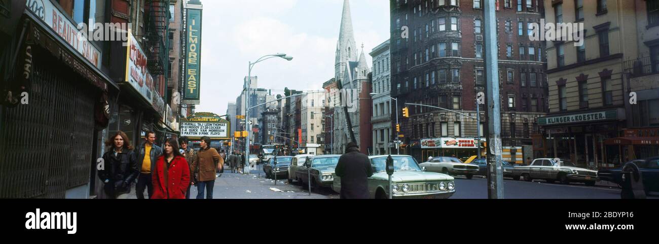 Fillmore East, New York, 1970 Foto Stock