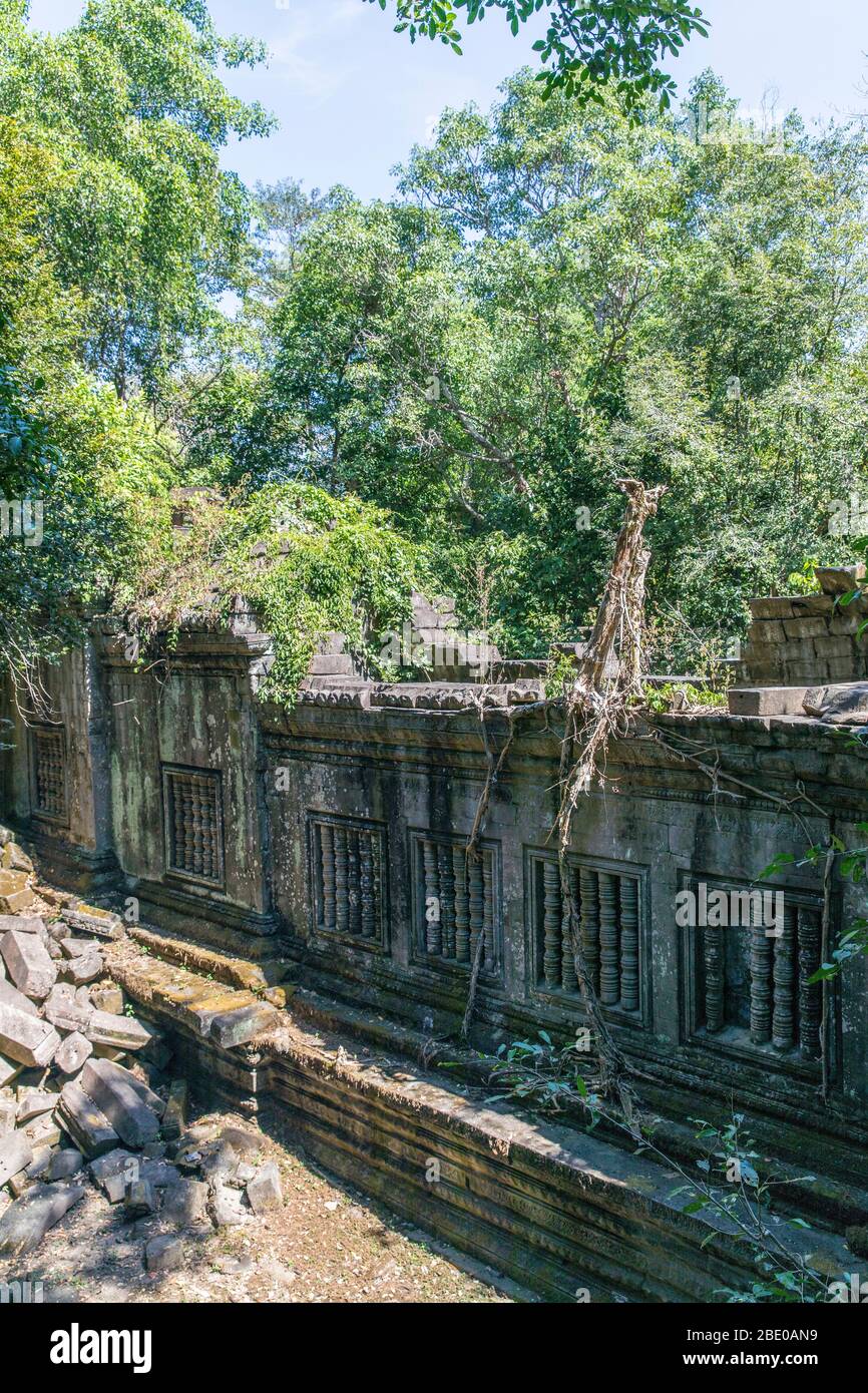 Rovine del tempio di Prasat Beng Mealea, provincia di Siem Reap, Cambogia. Foto Stock