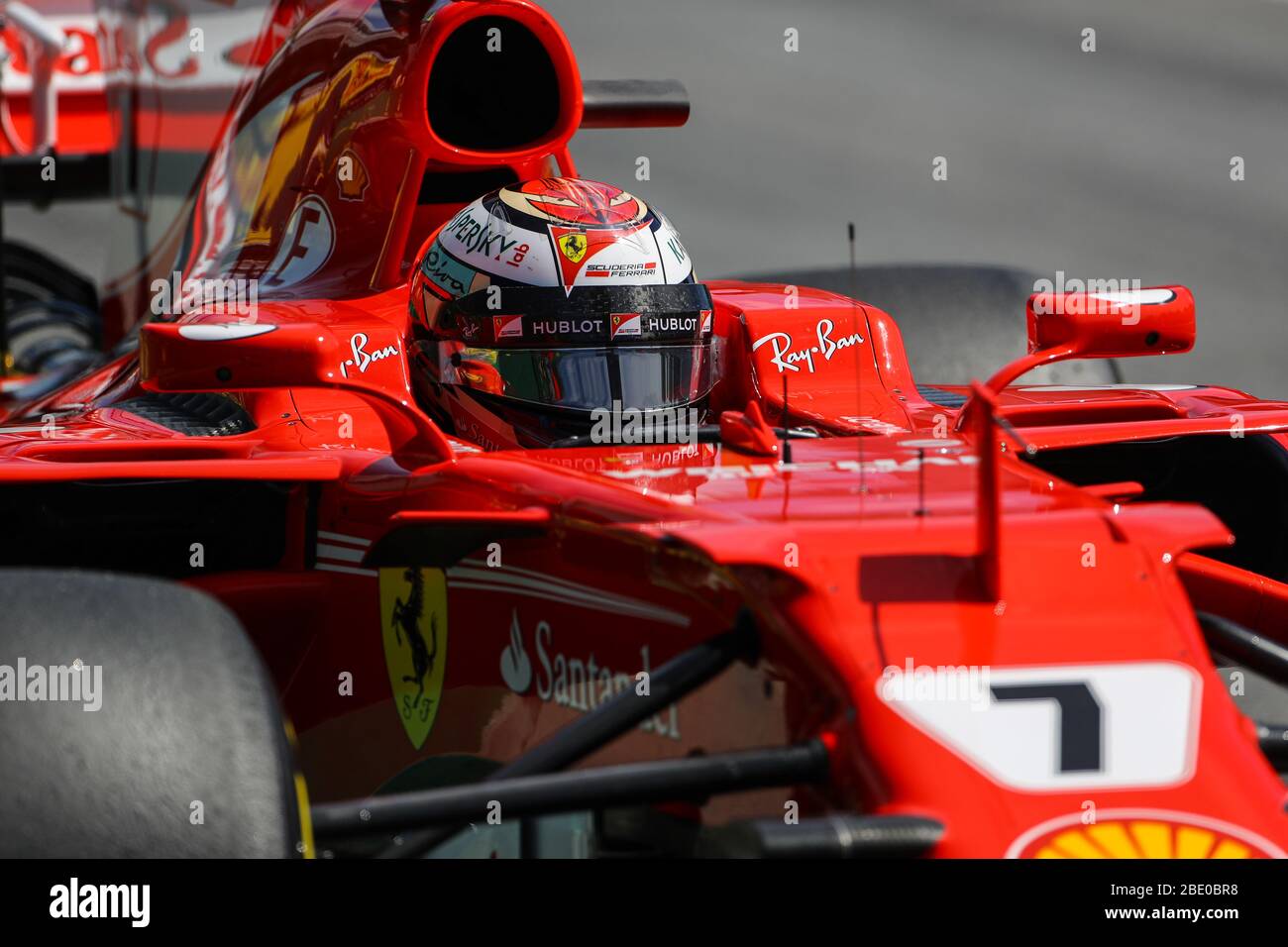 Kimi Raikkoen, Scuderia Ferrari, Ferrari SF70-H, GP di Spagna 2017, Circuit de Catalunya, Montmelò Foto Stock